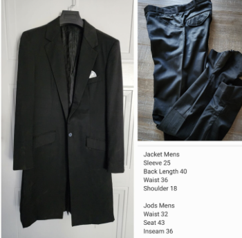 Saddleseat - Mens DeRegnacourt Black Suit