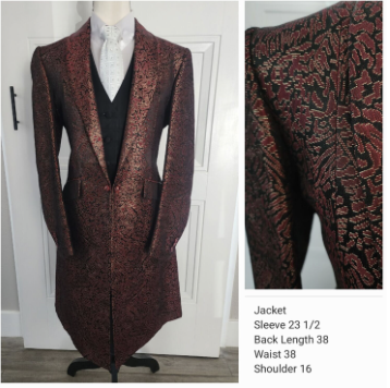 Saddleseat - Frierson Day Coat Red/Gold/Black