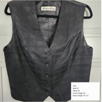 Vest - Marsha DeArriaga Black Vest