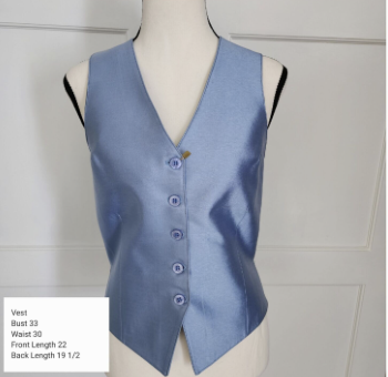 Vest - DeRegnacourt Blue Vest