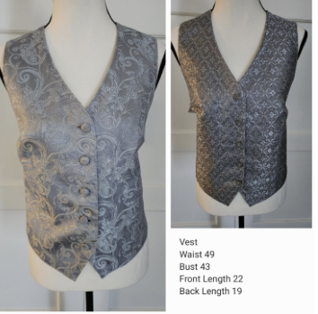 Vest - Reversible Show Season Silver Vest