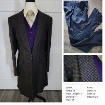 Saddlesuit - Marsha DeArriaga 4 Pc Suit Brown/Purple