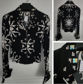 Western - Western Show Shirt Black/White