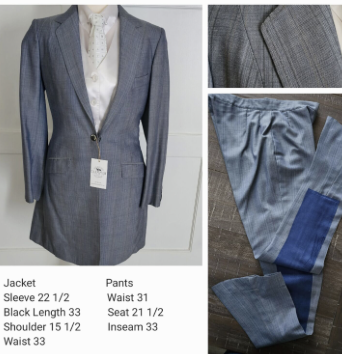 Saddleseat - Blue/ Grey Saddlseat Suit