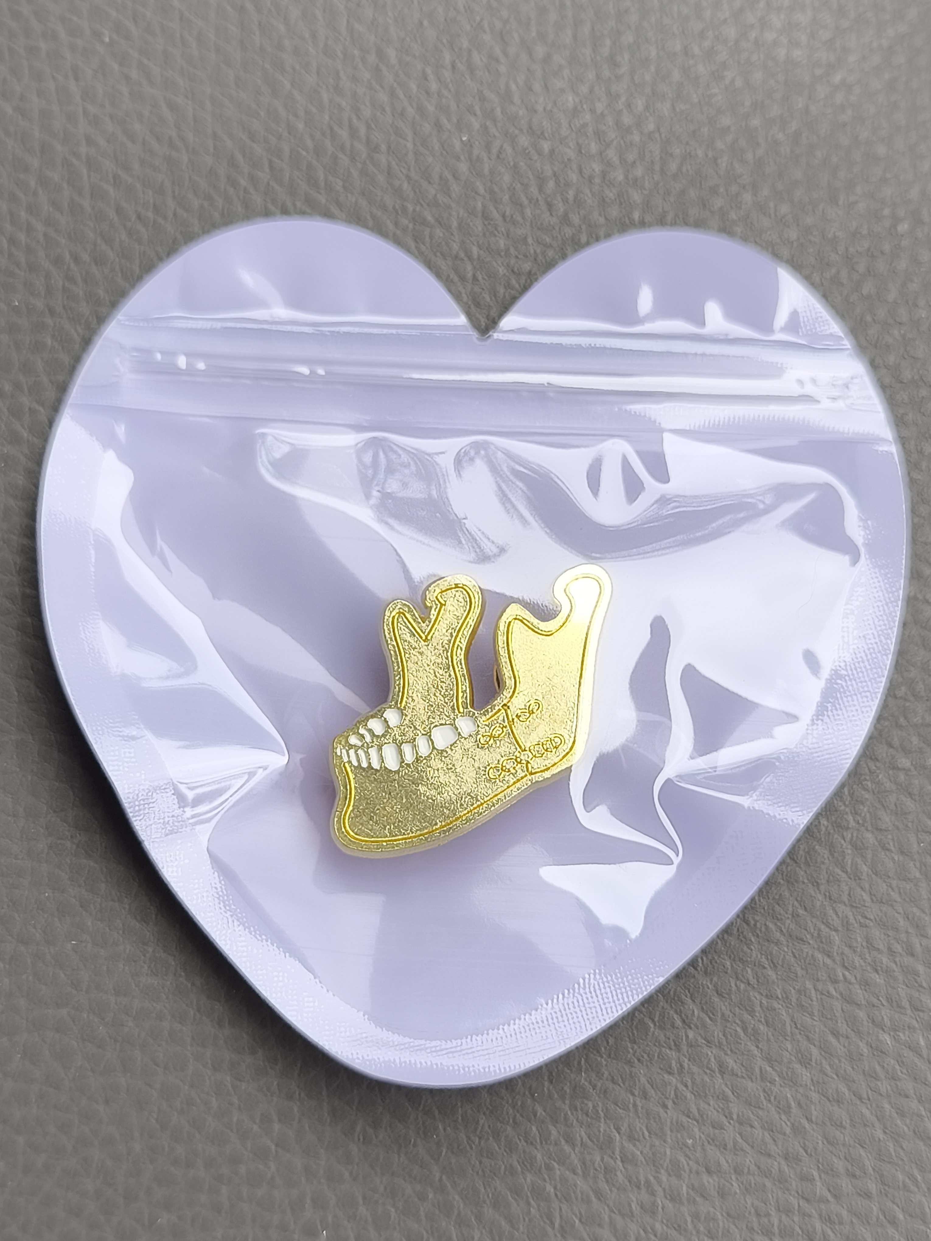 Broche de Esqueleto Dentário