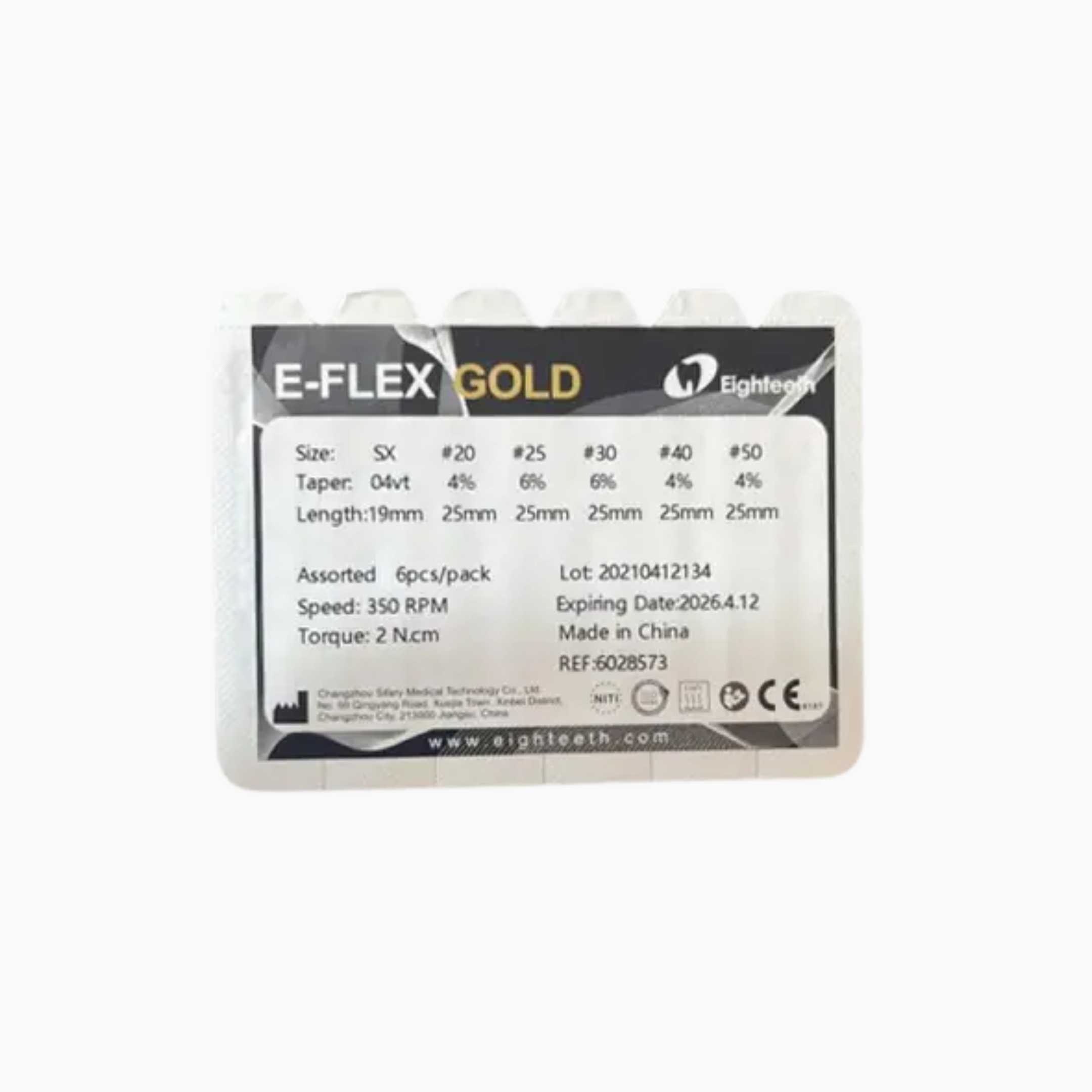 E-Flex Gold For Wide Canals - 6 Files
