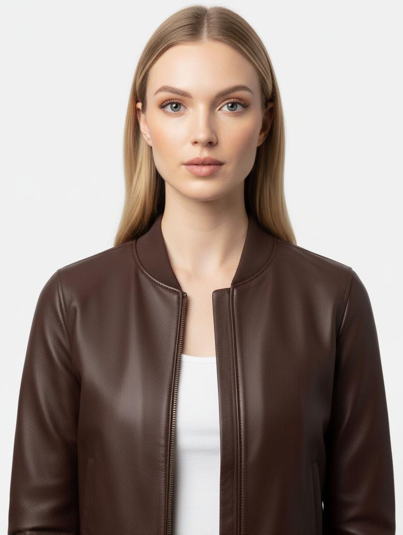 Women's Brown Leather Jacket