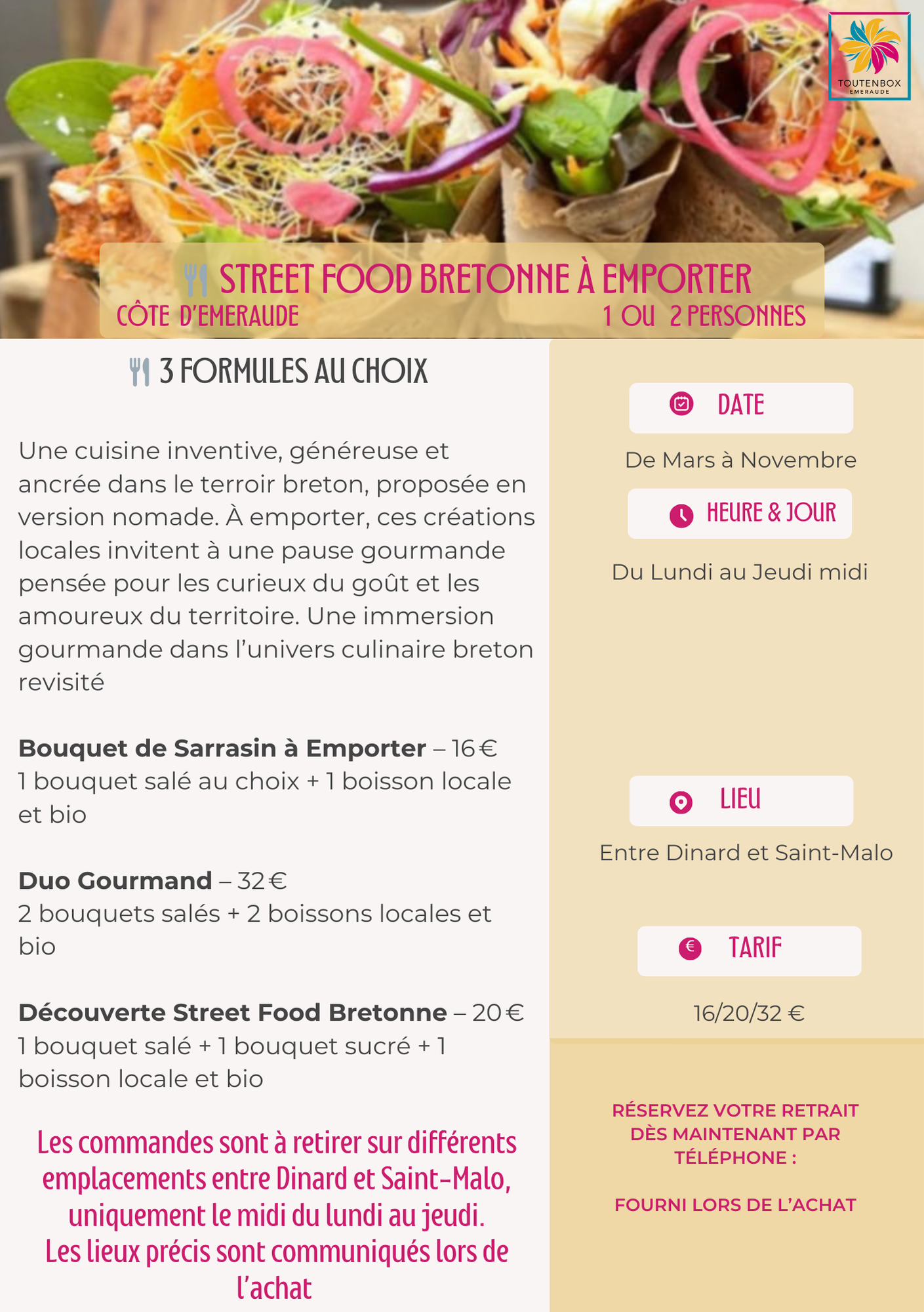 Street Food Bretonne à emporter