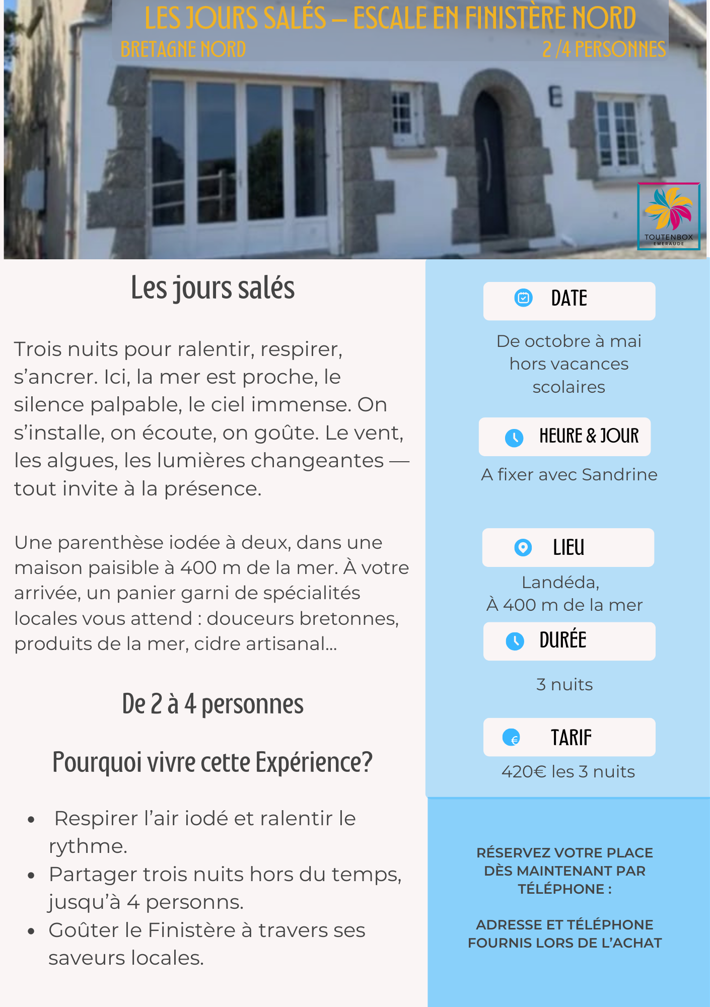 Les Jours Salés – Escale en Finistère Nord