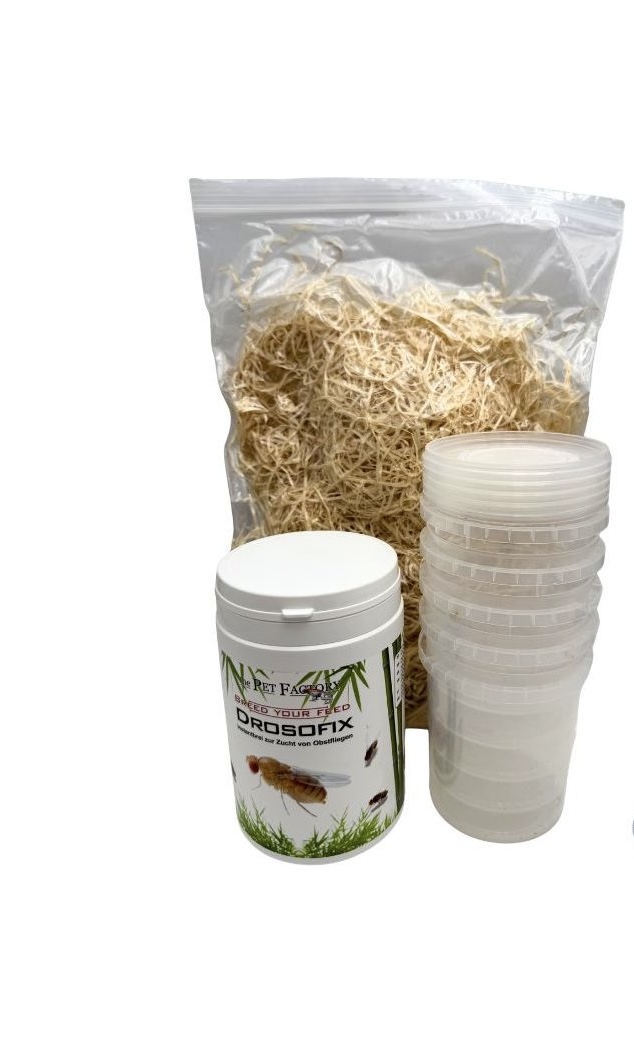 Pack complet  élevage de Drosophiles avec drosophix 500 g