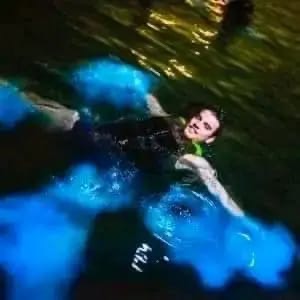 Bioluminescent plankton Experience