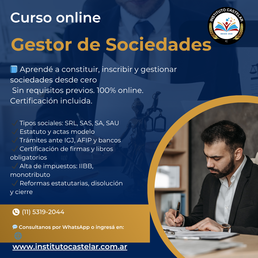 Curso Gestor de Sociedades