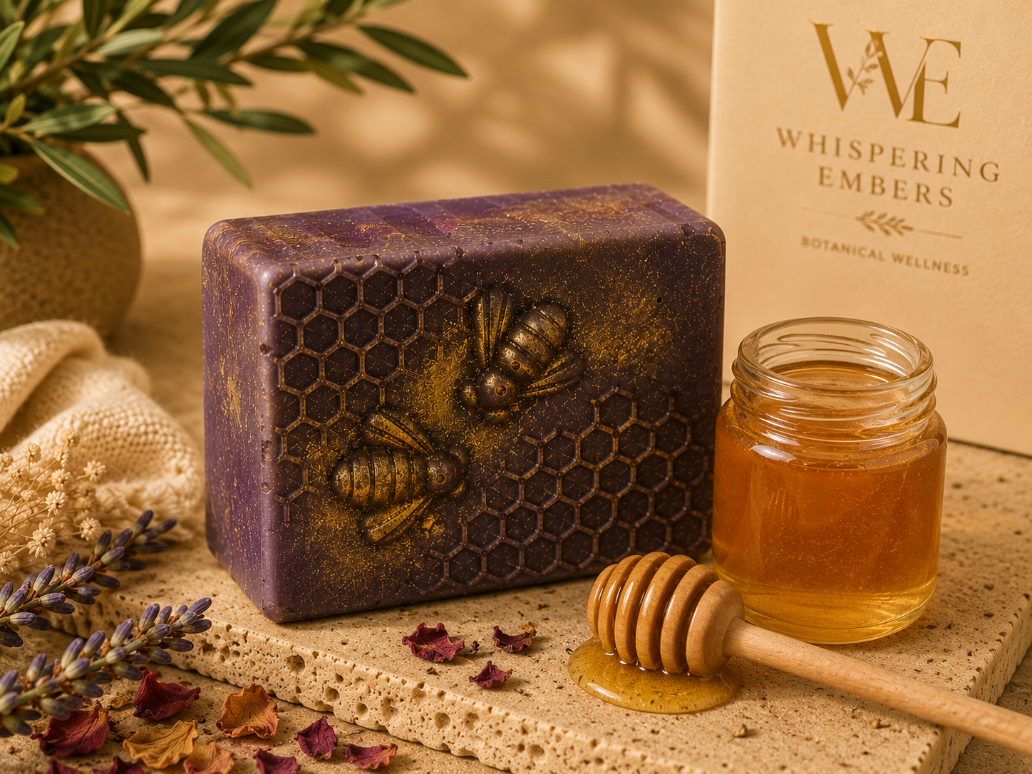 Handcrafted Lavender & Honey Soap