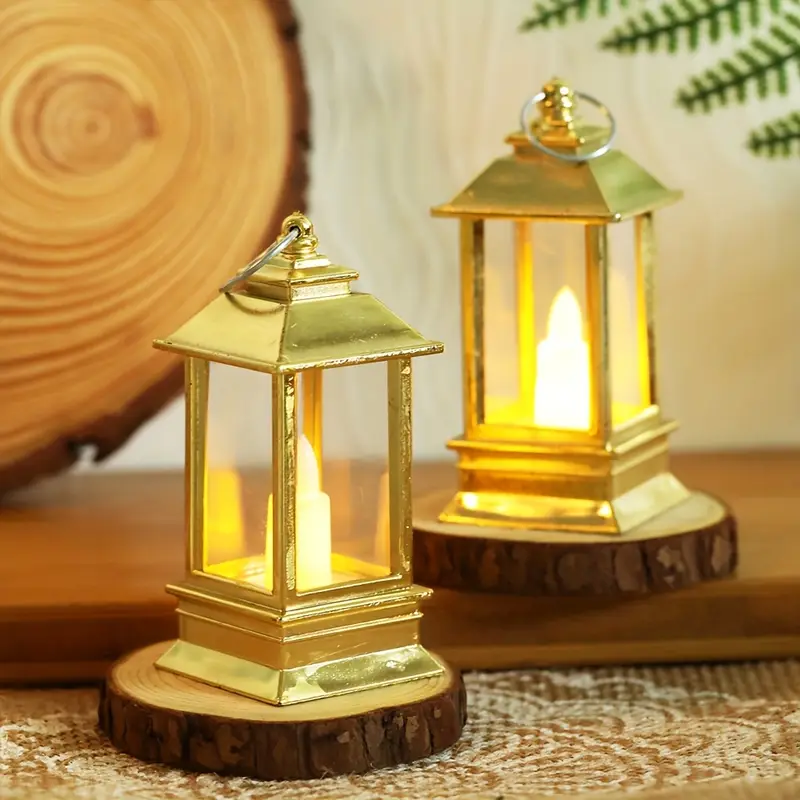 Gold Lantern Candle Holders pack of 3 