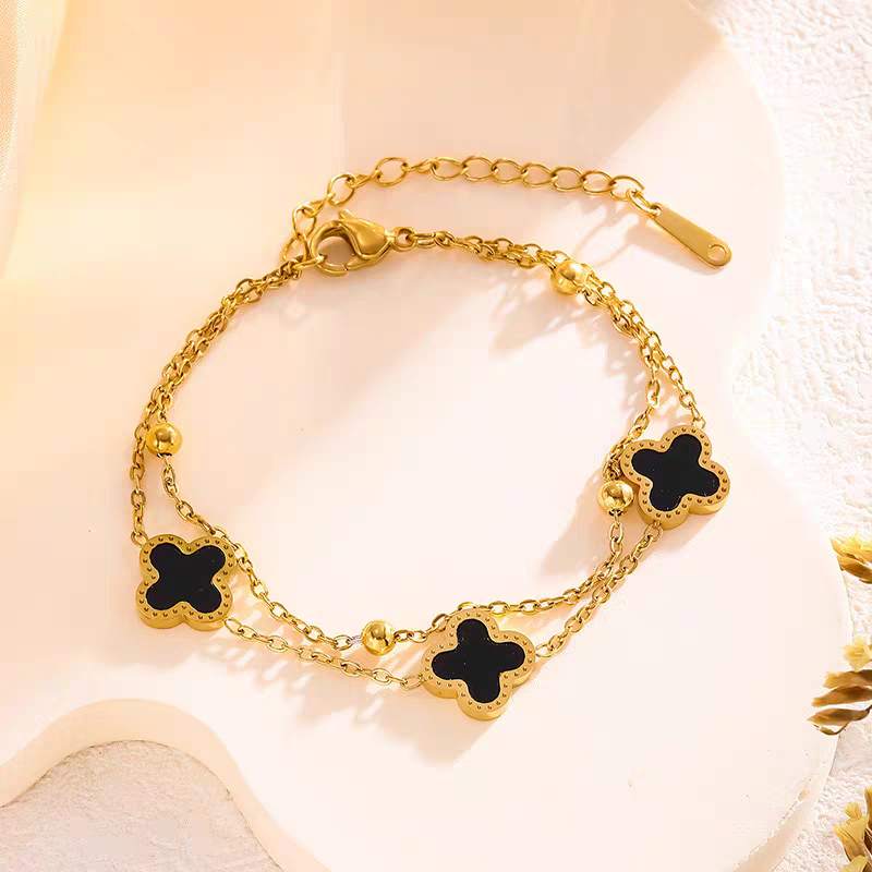 Elegant Gold black Bracelet