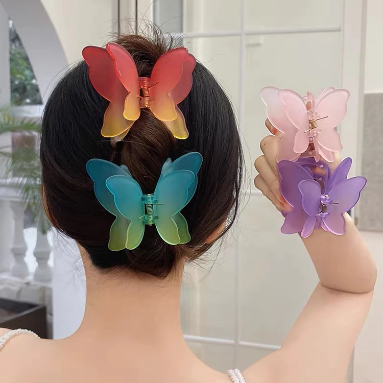 Butterfly Hair Clips Set 4