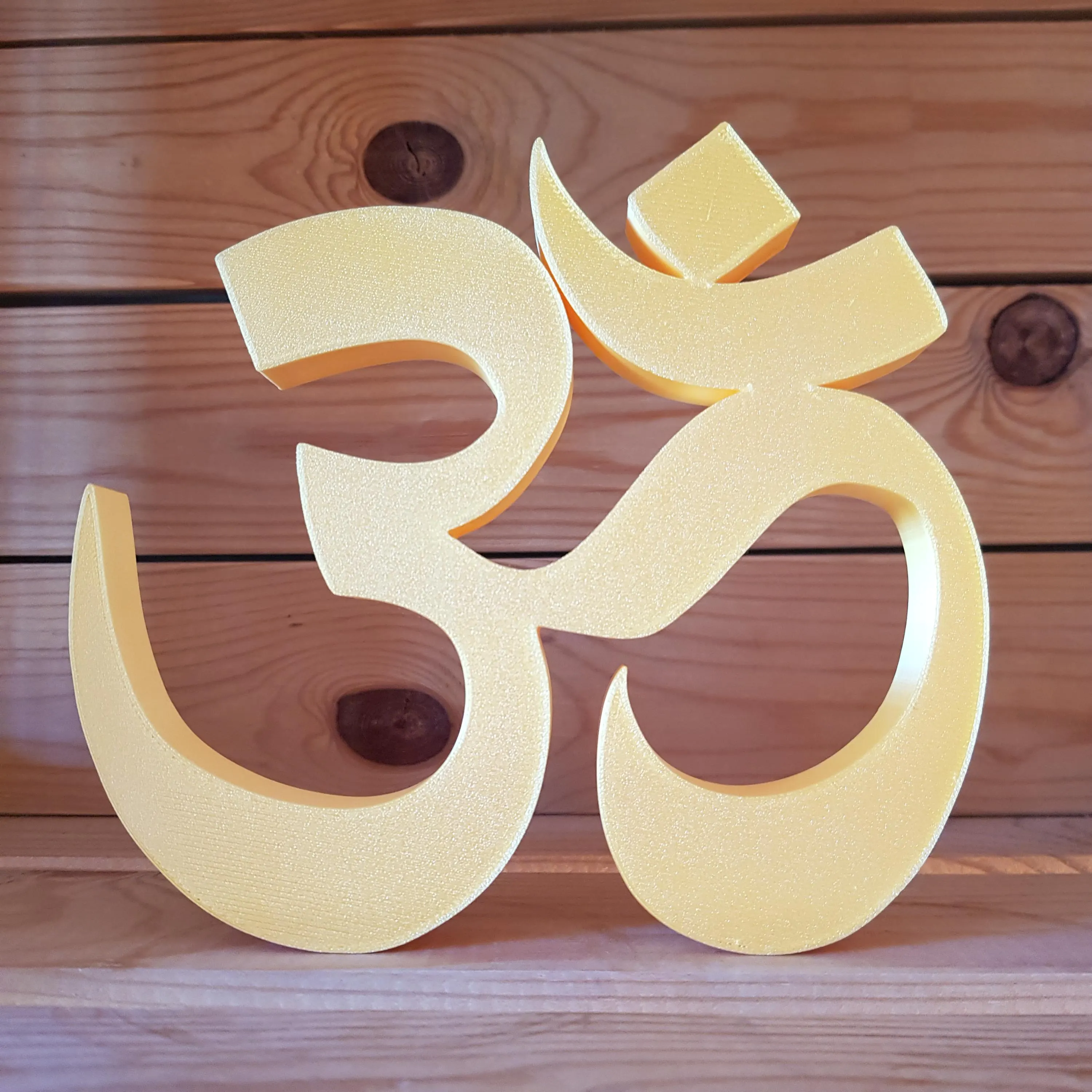 Símbolo Om impresso em 3D para decoração, yoga, meditação e zen