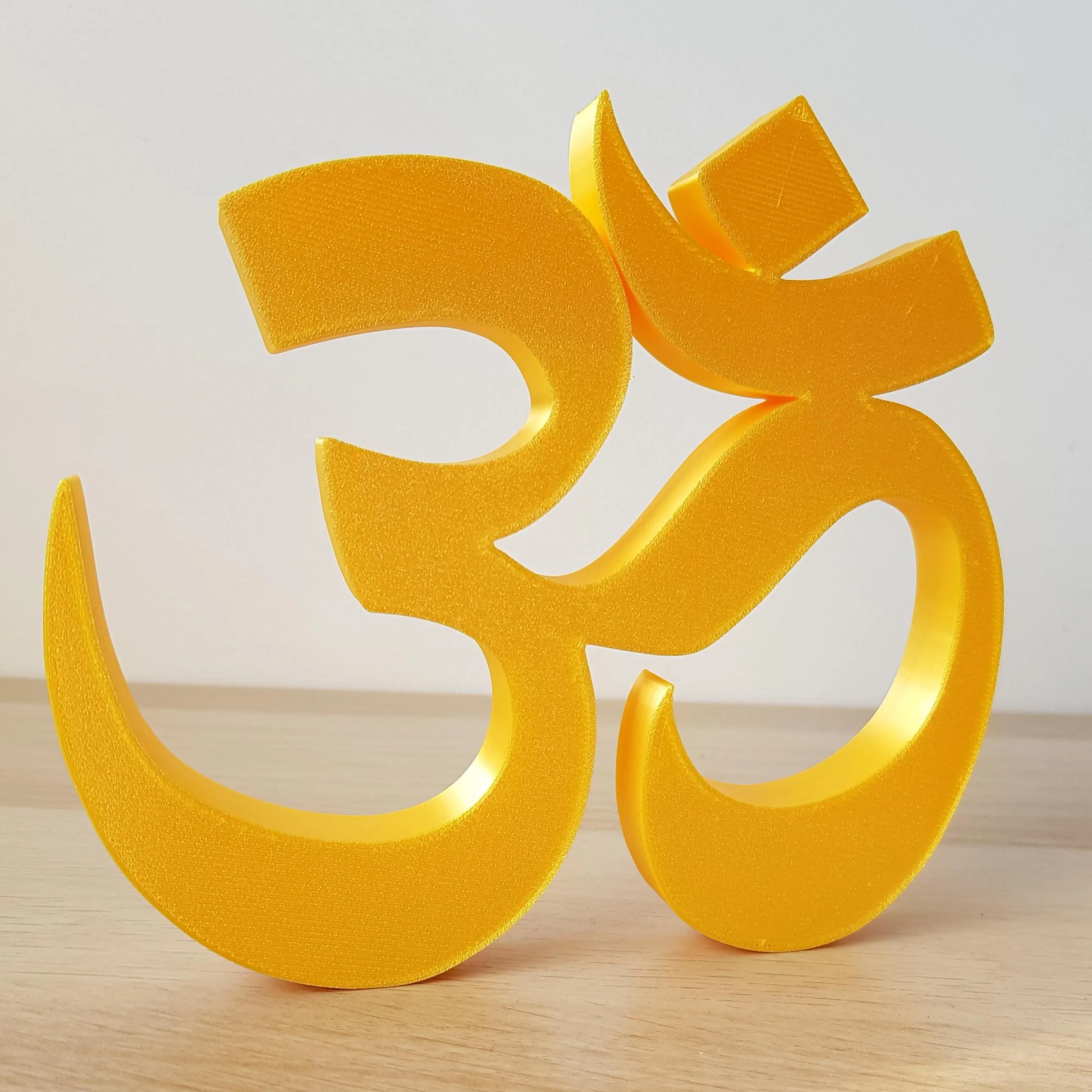 Símbolo Om impresso em 3D para decoração, yoga, meditação e zen