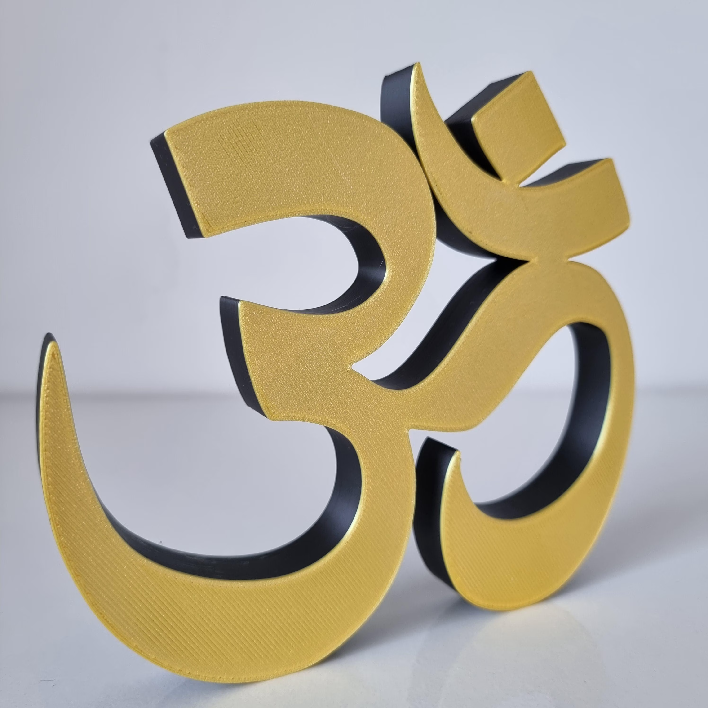 Símbolo Om impresso em 3D para decoração, meditação, yoga, Zen, 2 cores