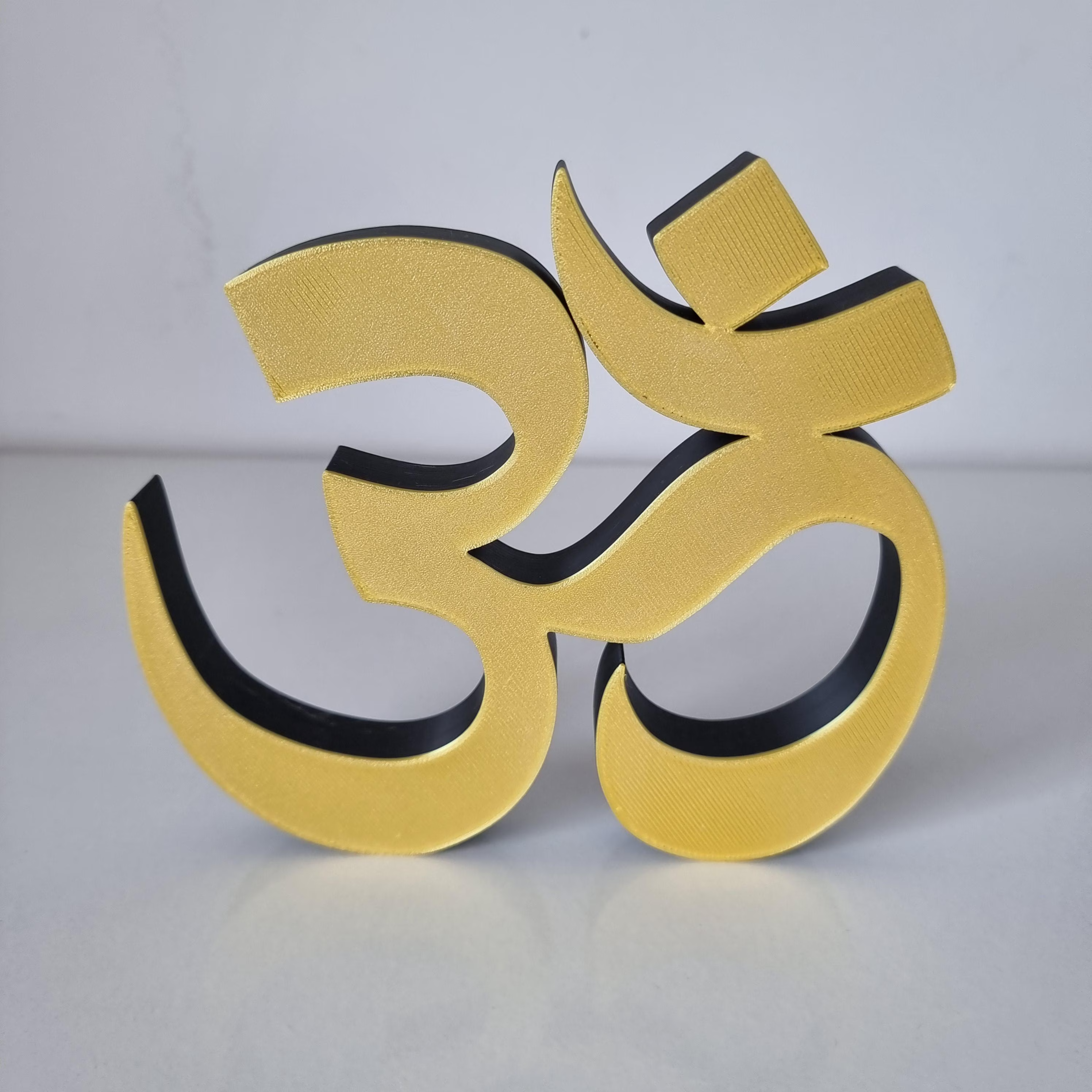 Símbolo Om impresso em 3D para decoração, meditação, yoga, Zen, 2 cores