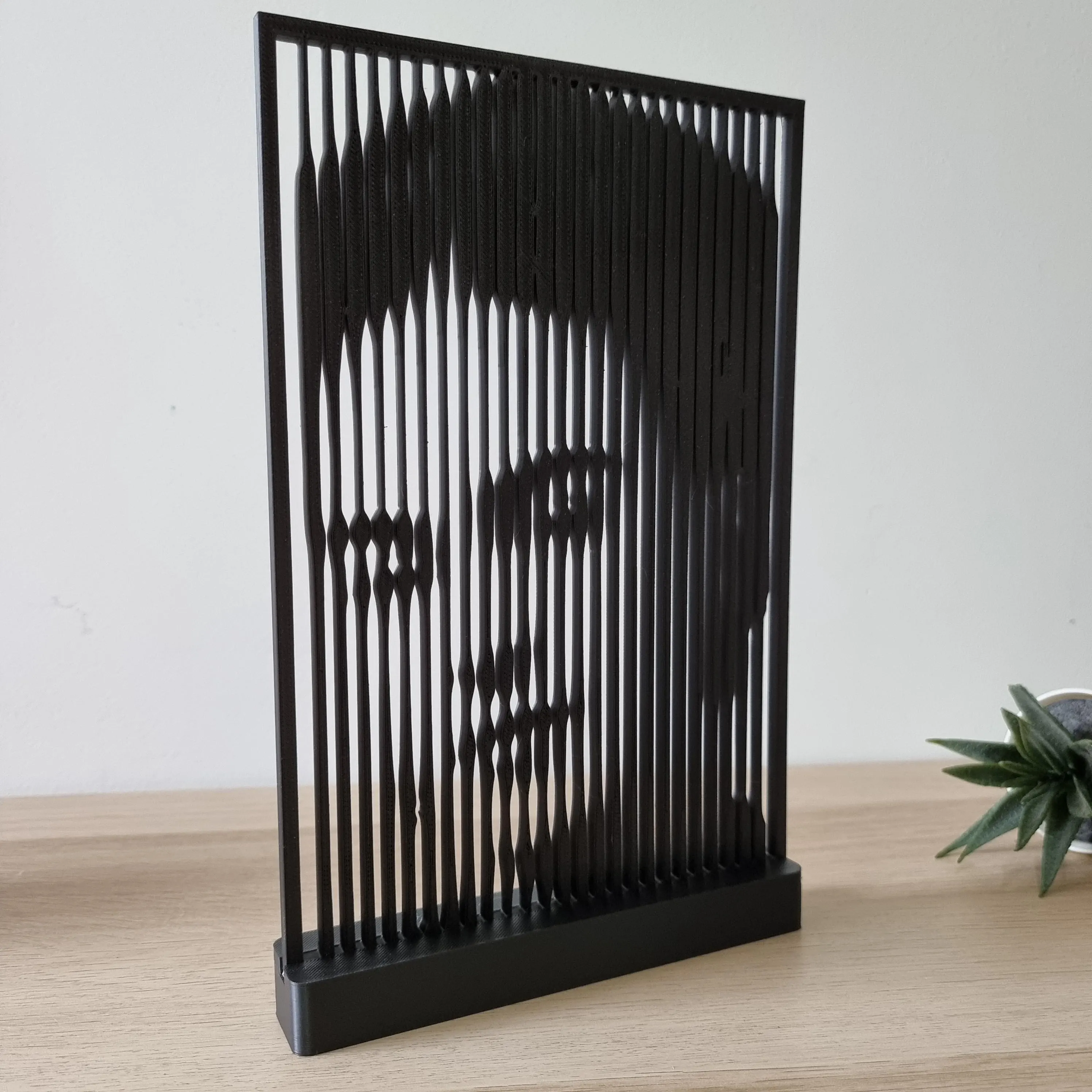 Frida Kahlo 3D Line Art Minimalista