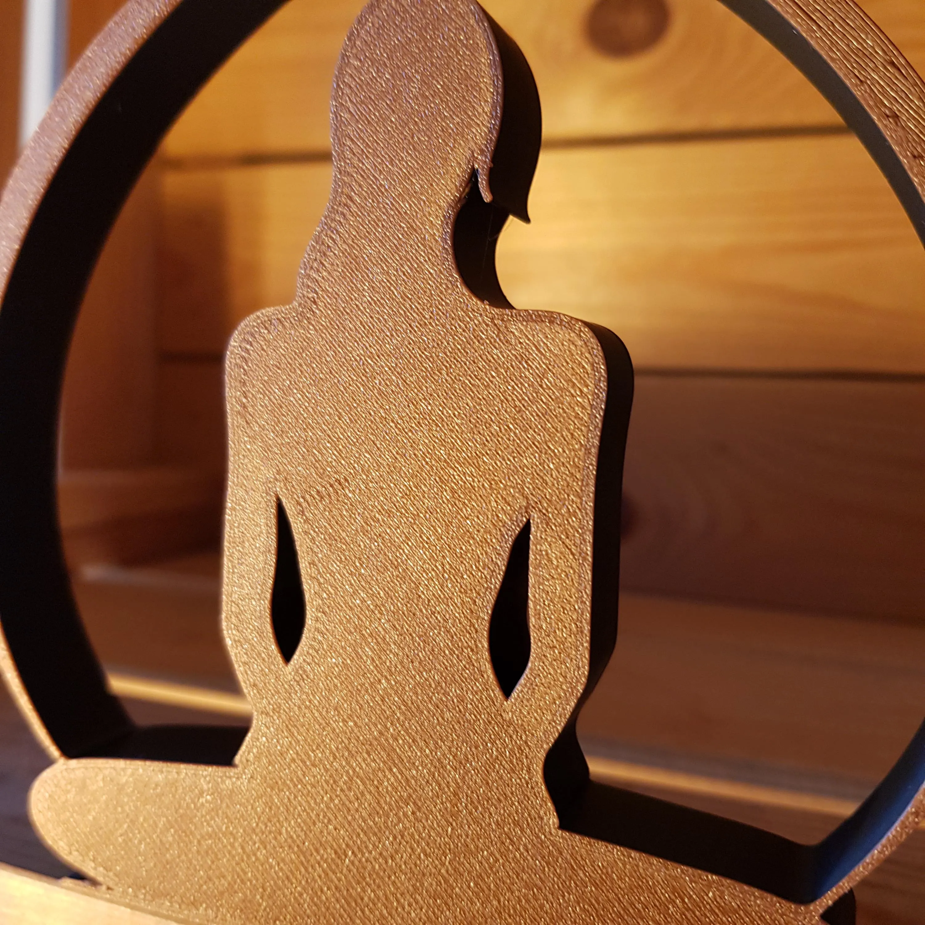 Estátua de Meditação Minimalista Calmante Impressão 3D