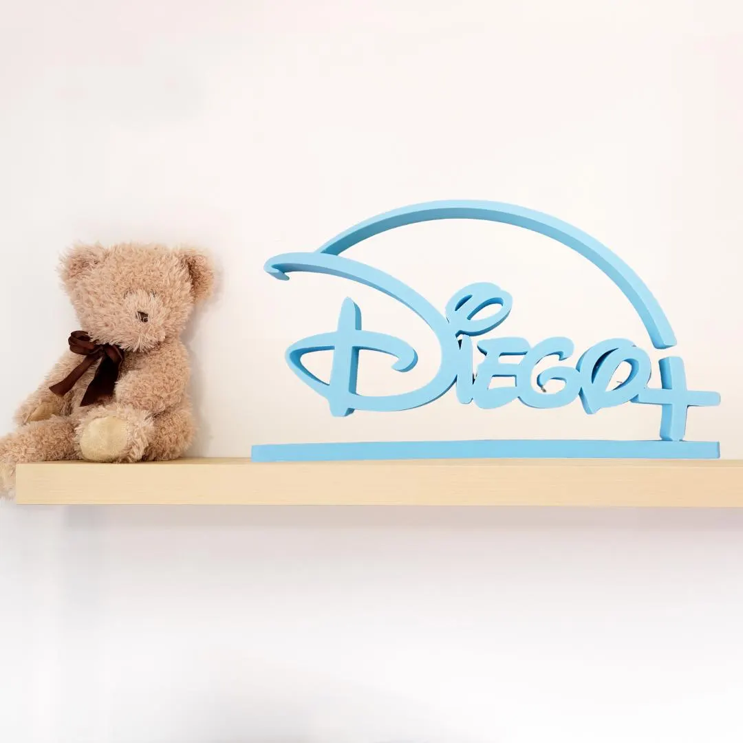 Placa de mesa personalizada impressa em 3D com nome