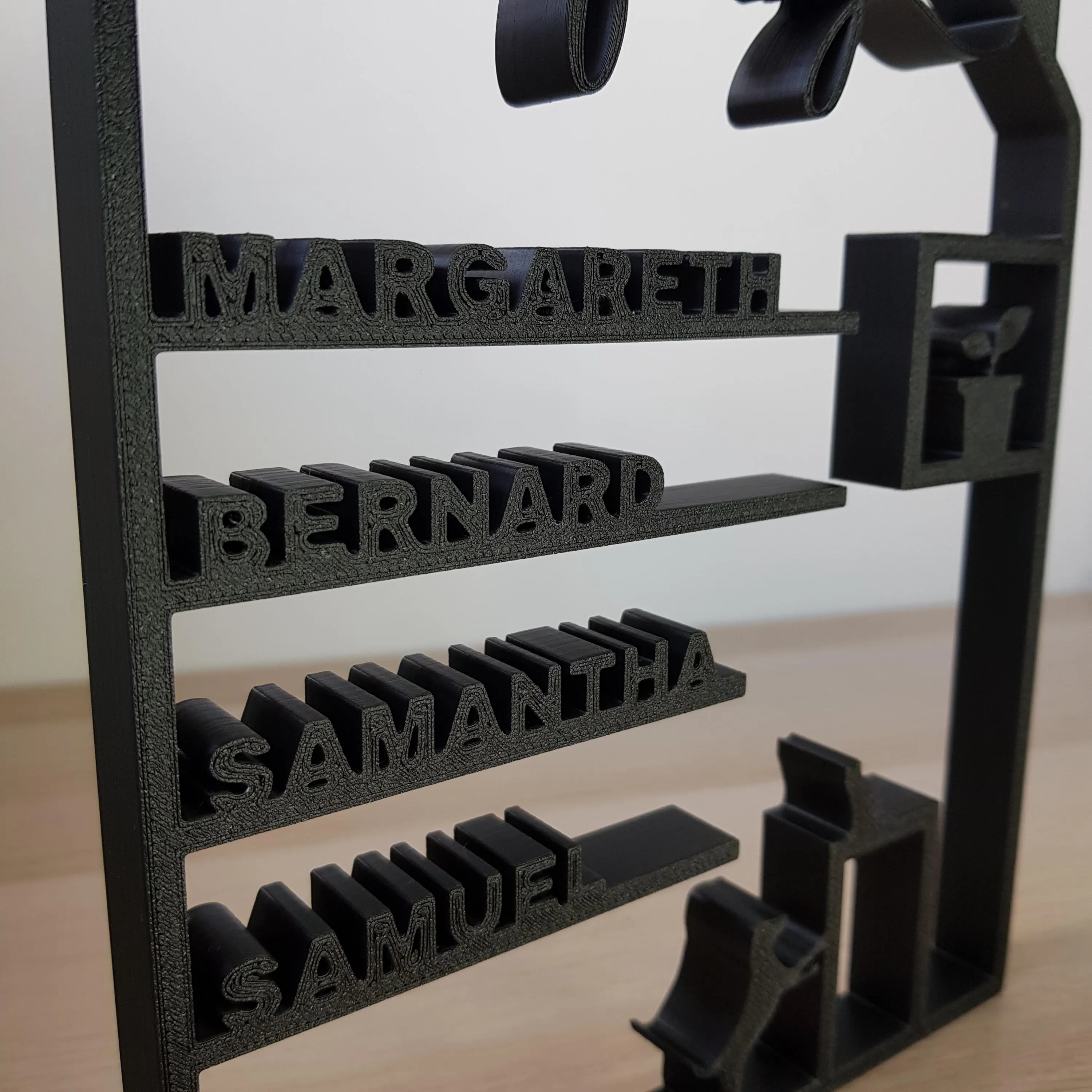 Casa personalizada com nomes individuais