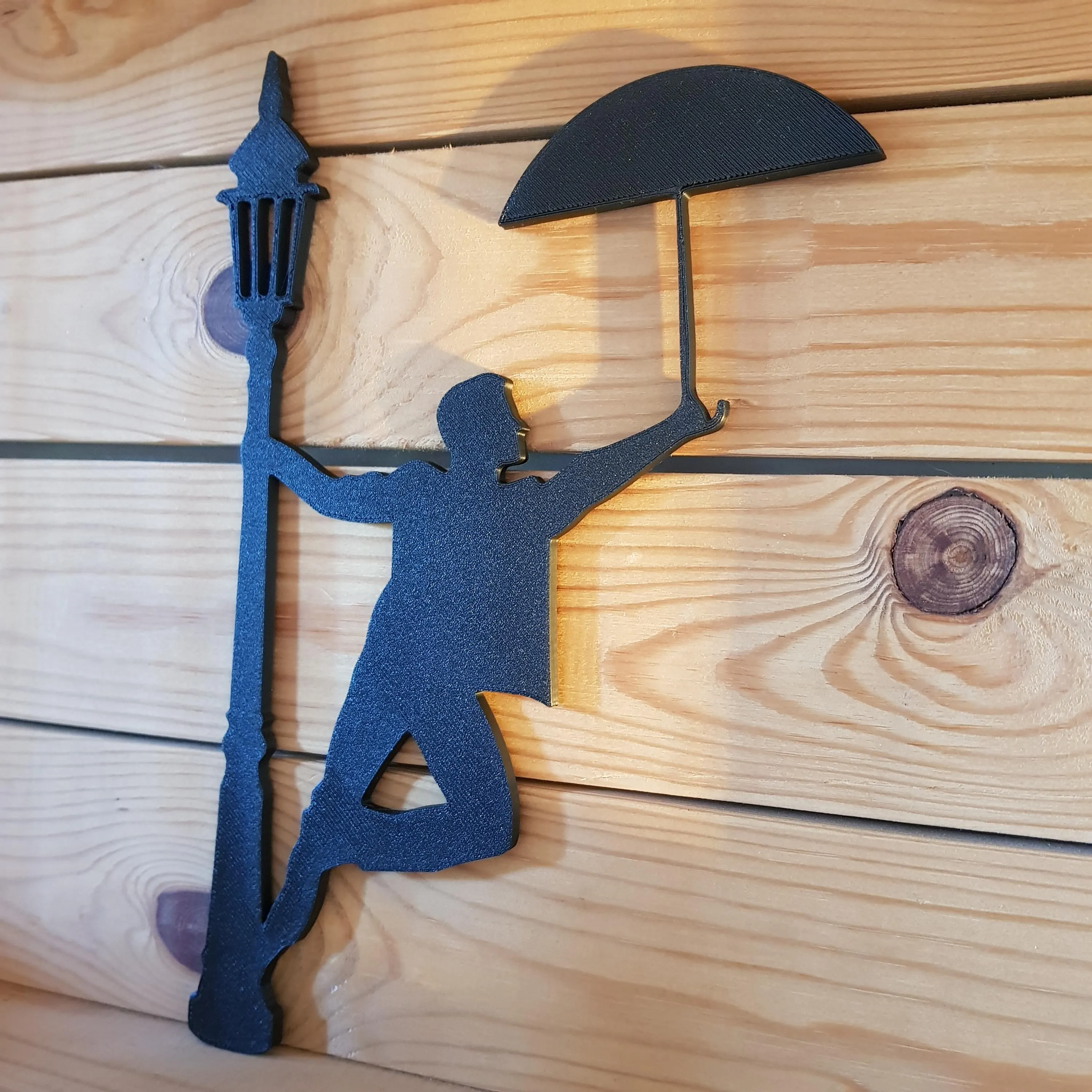 Enfeite de parede Homem com guarda-chuva