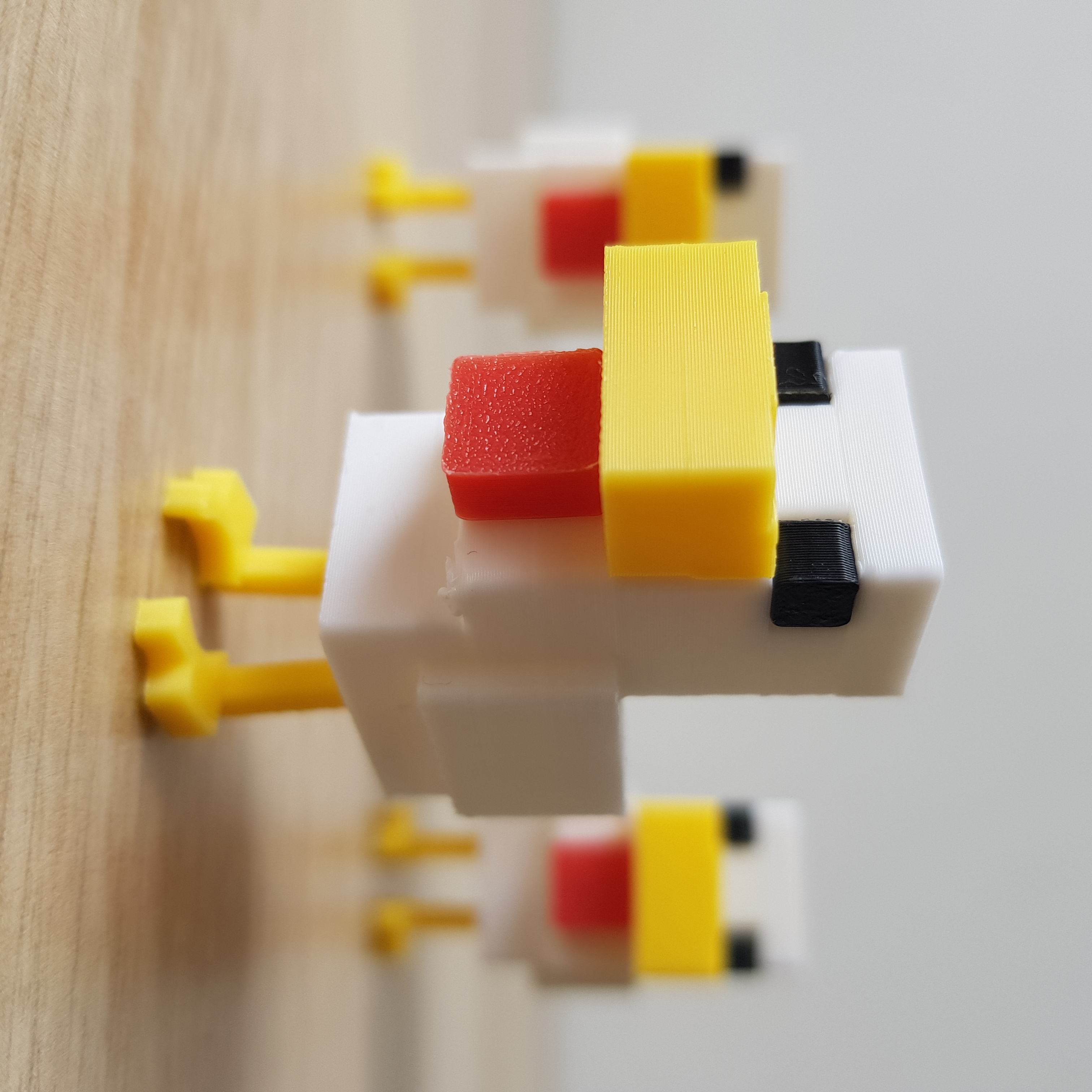 Topo de lápis com tema de galinha Minecraft