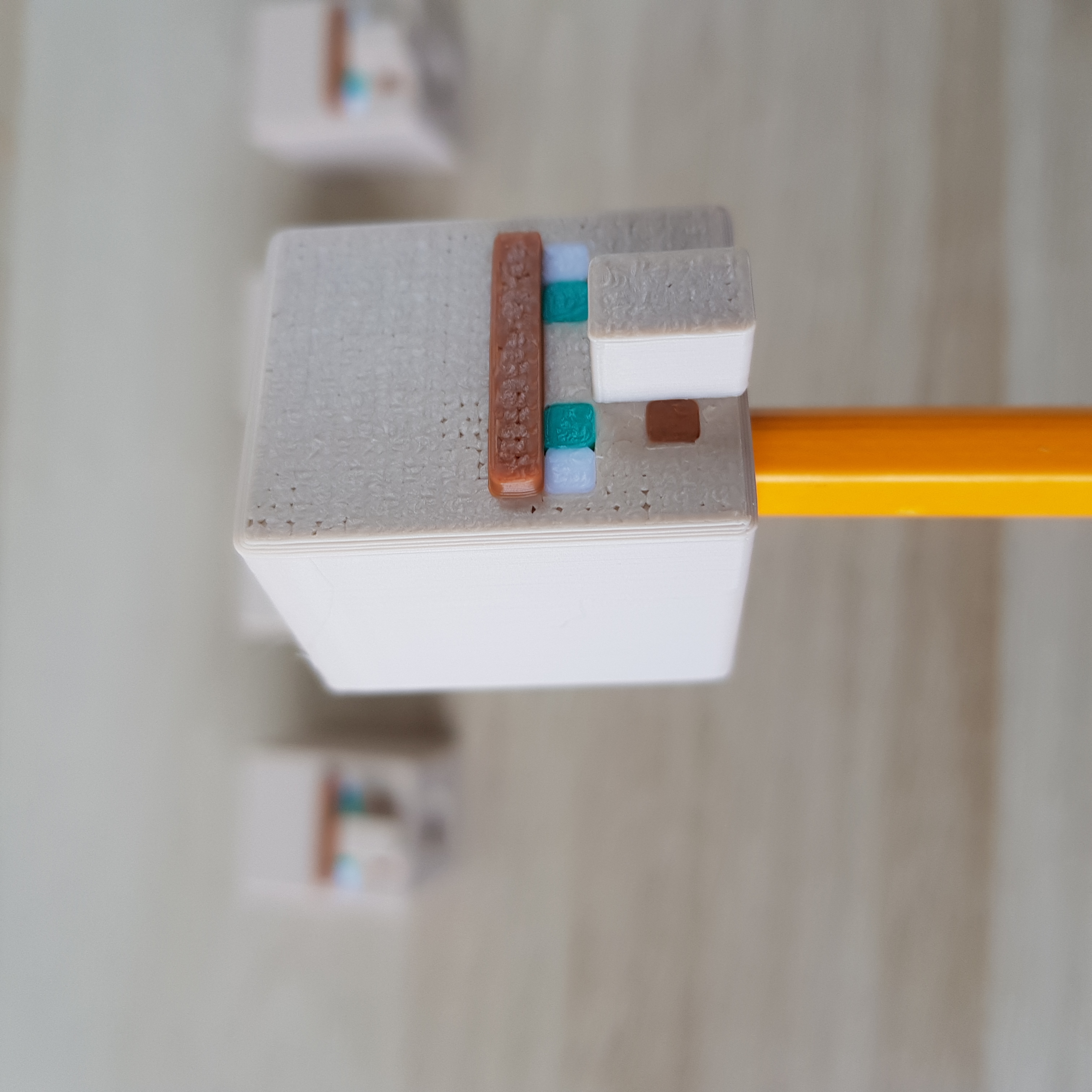 Topo de Lápis e Caneta Aldeão (Villager) do Minecraft