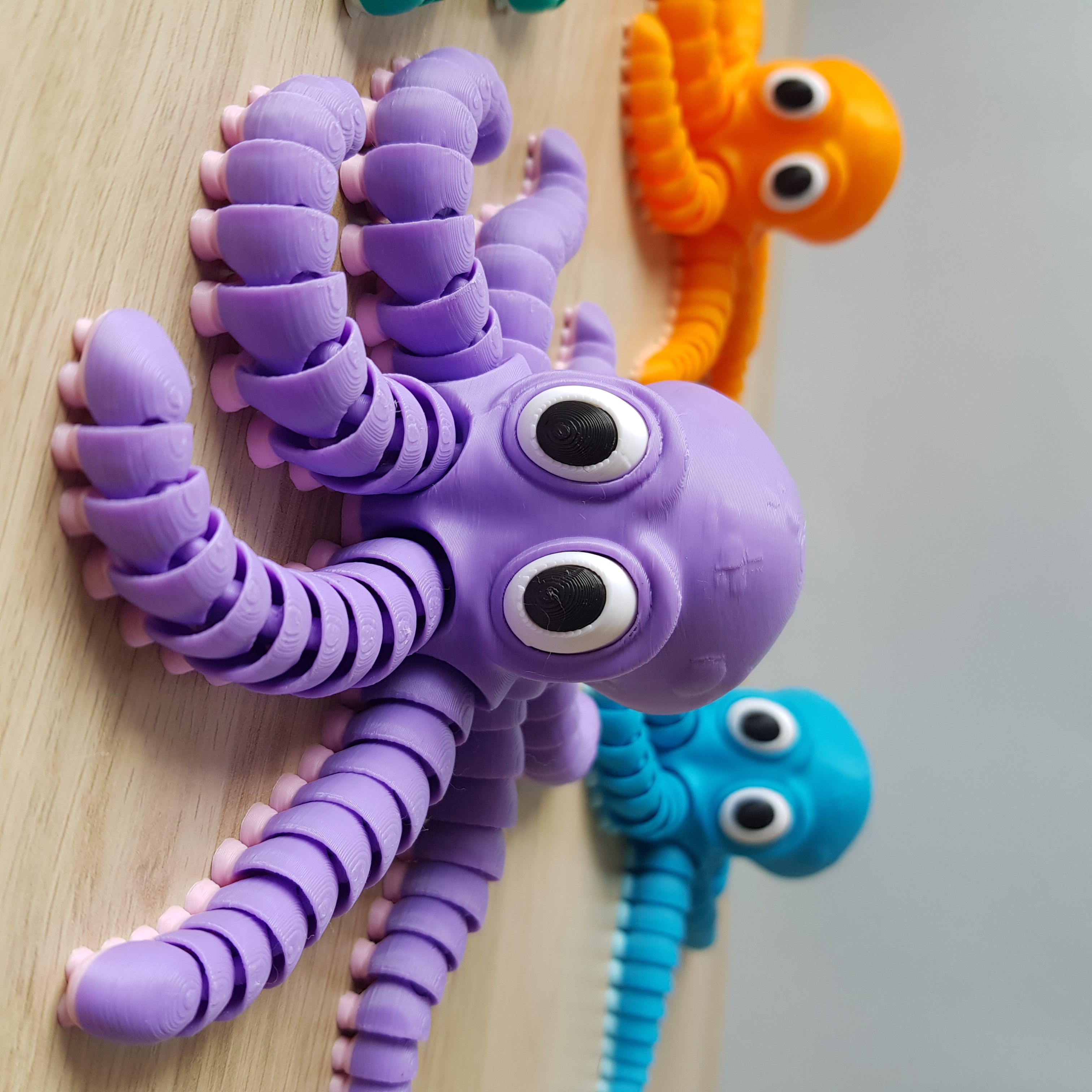 Polvo Articulado Adorável – O Melhor Companheiro Anti-stress 3D