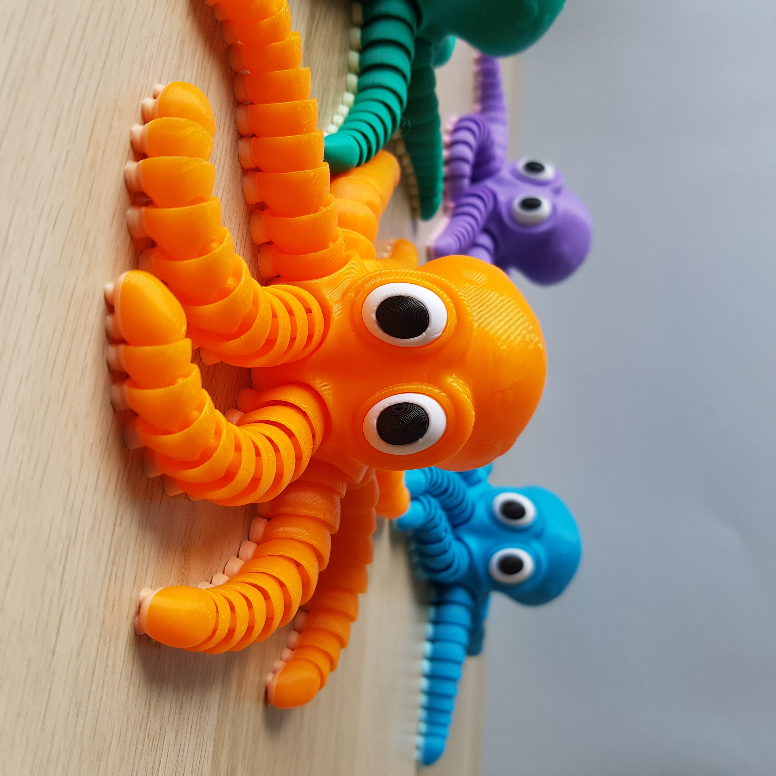 Polvo Articulado Adorável – O Melhor Companheiro Anti-stress 3D