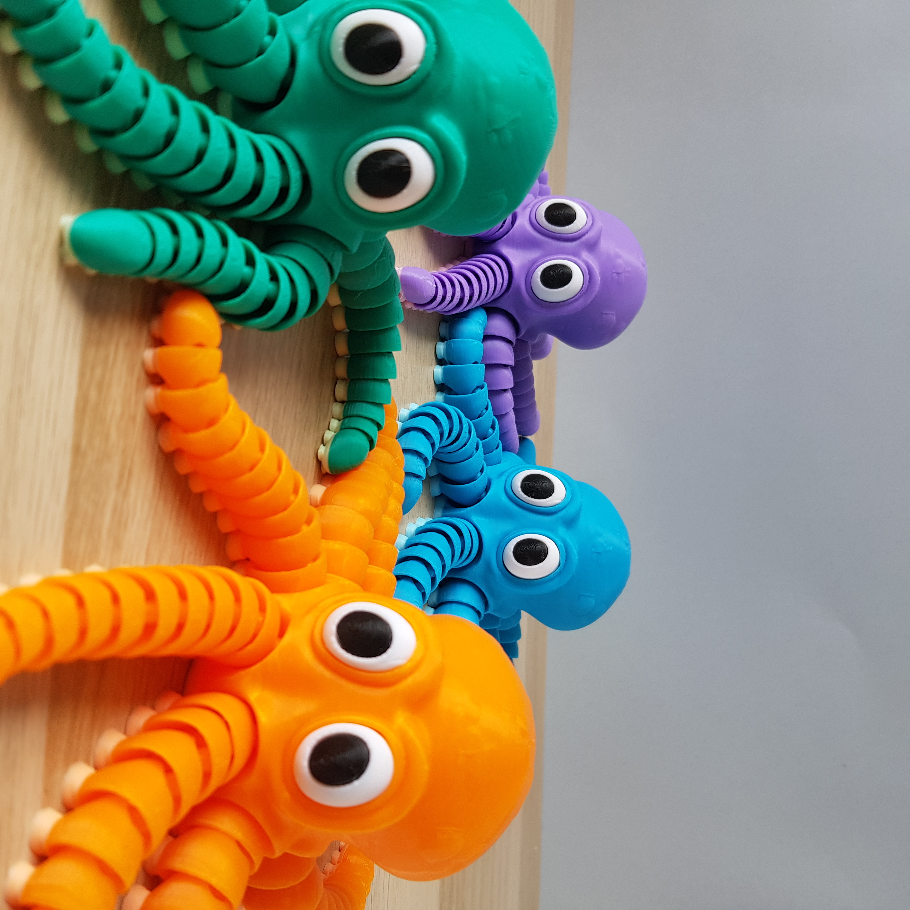 Polvo Articulado Adorável – O Melhor Companheiro Anti-stress 3D