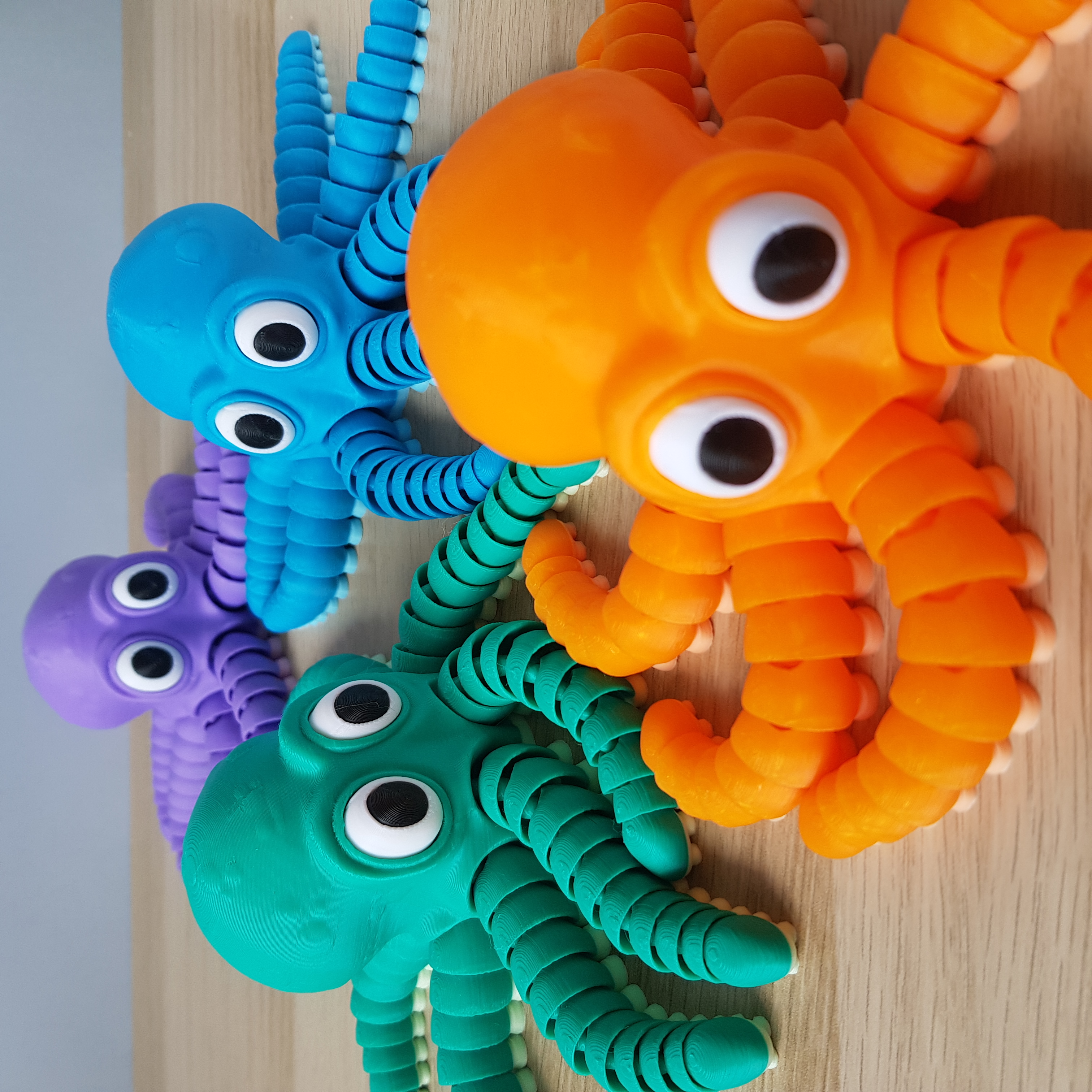 Polvo Articulado Adorável – O Melhor Companheiro Anti-stress 3D