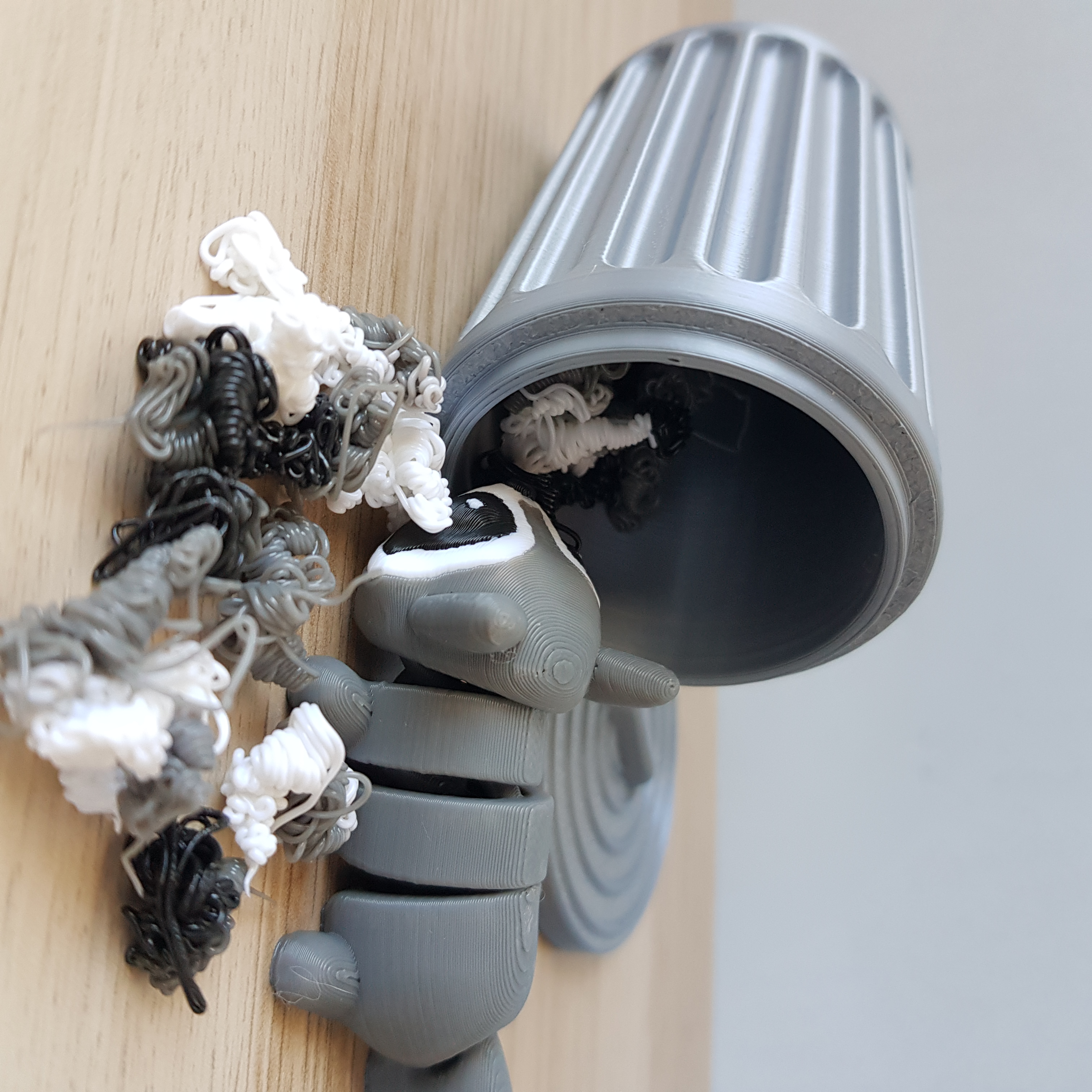 Guaxinim de lixo articulado