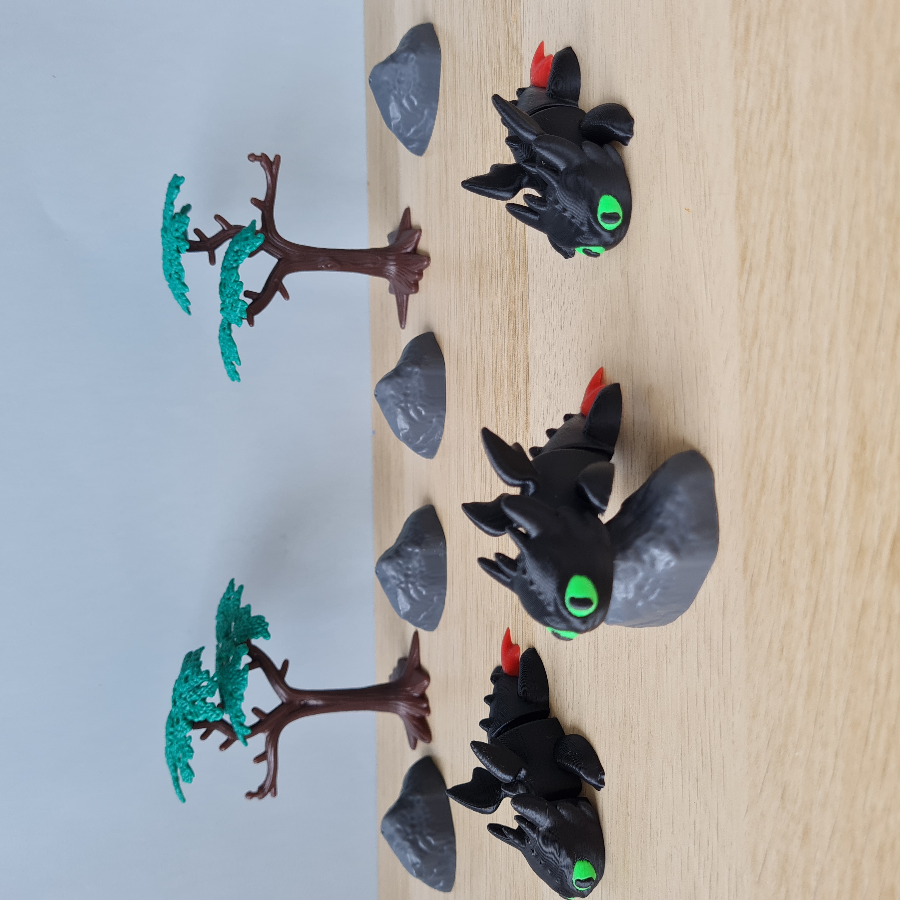 Fúria da Noite - Dragão Articulado – Impresso em 3D, Antiestresse e Ecológico!