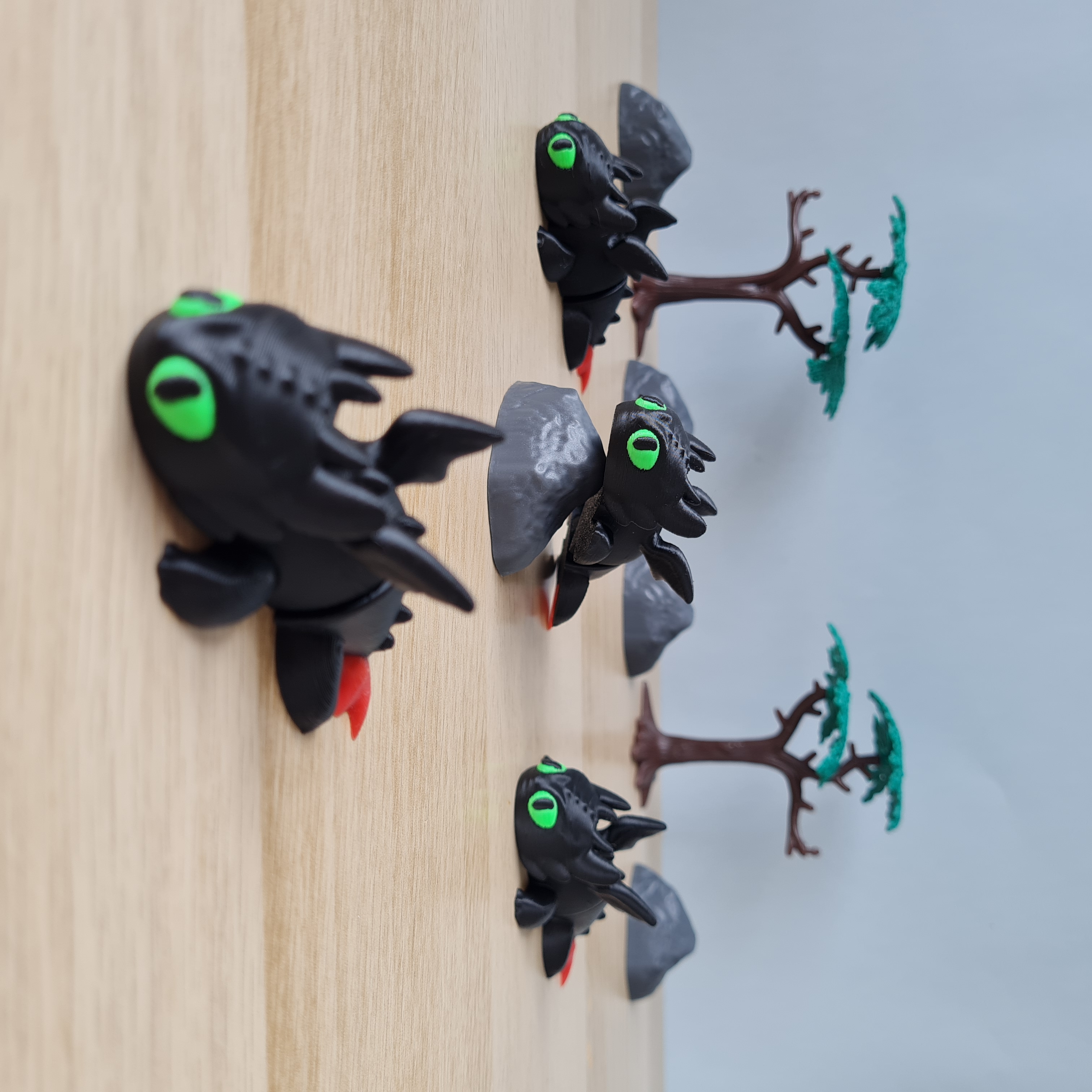 Fúria da Noite - Dragão Articulado – Impresso em 3D, Antiestresse e Ecológico!