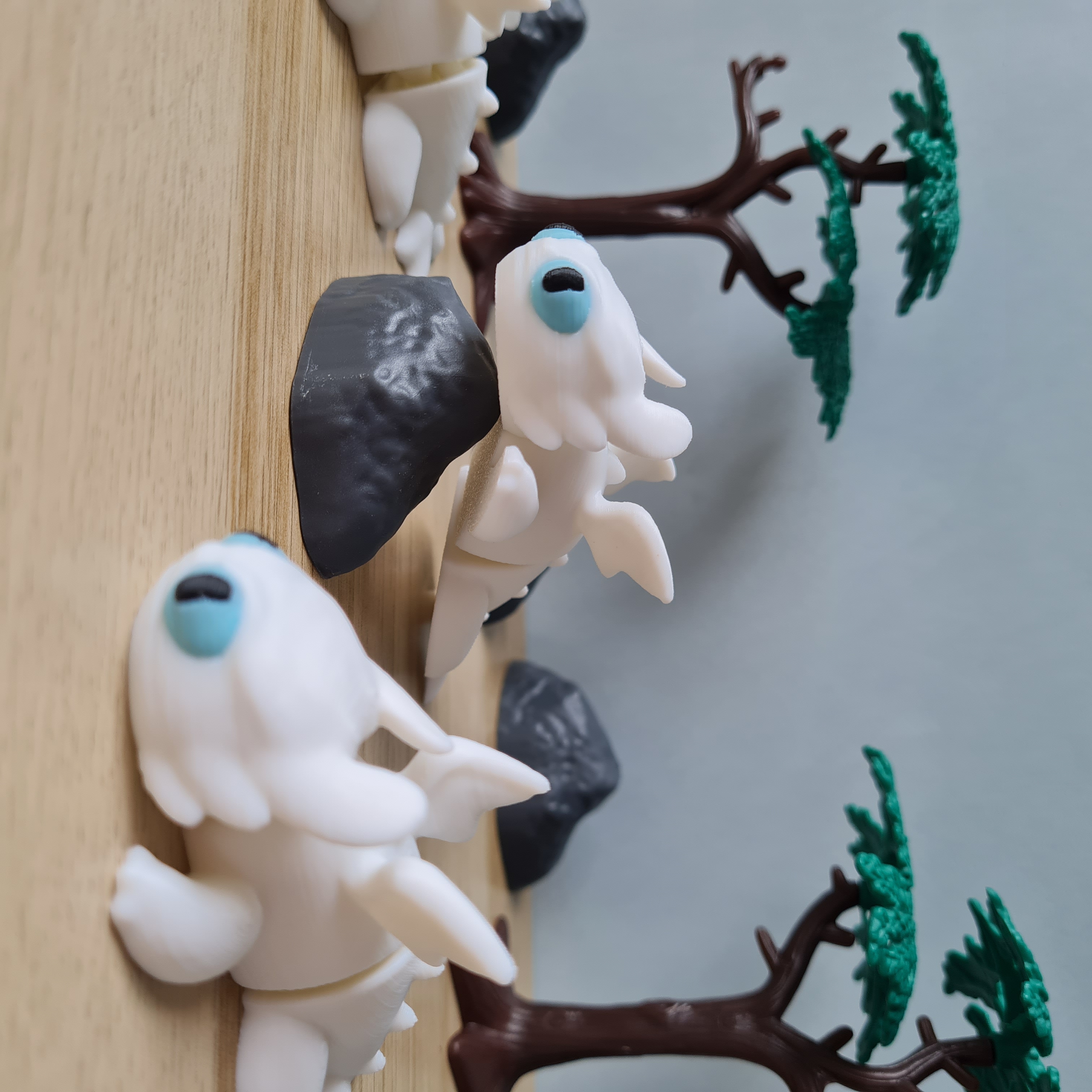 Fúria da Luz - Dragão Branco Articulado – Brinquedo 3D Impresso, Antiestresse e Ecológico!