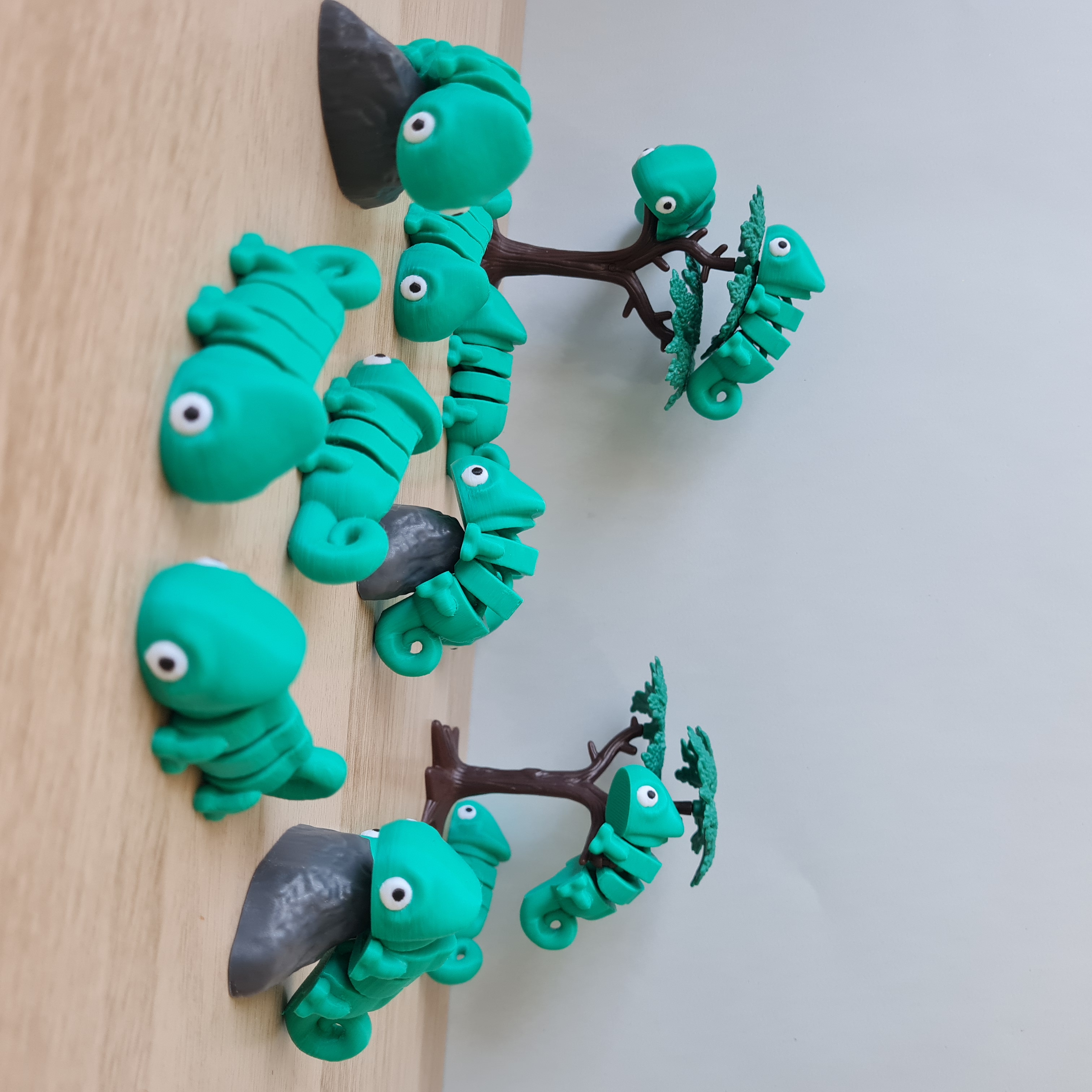 Lagarto articulado impresso em 3D