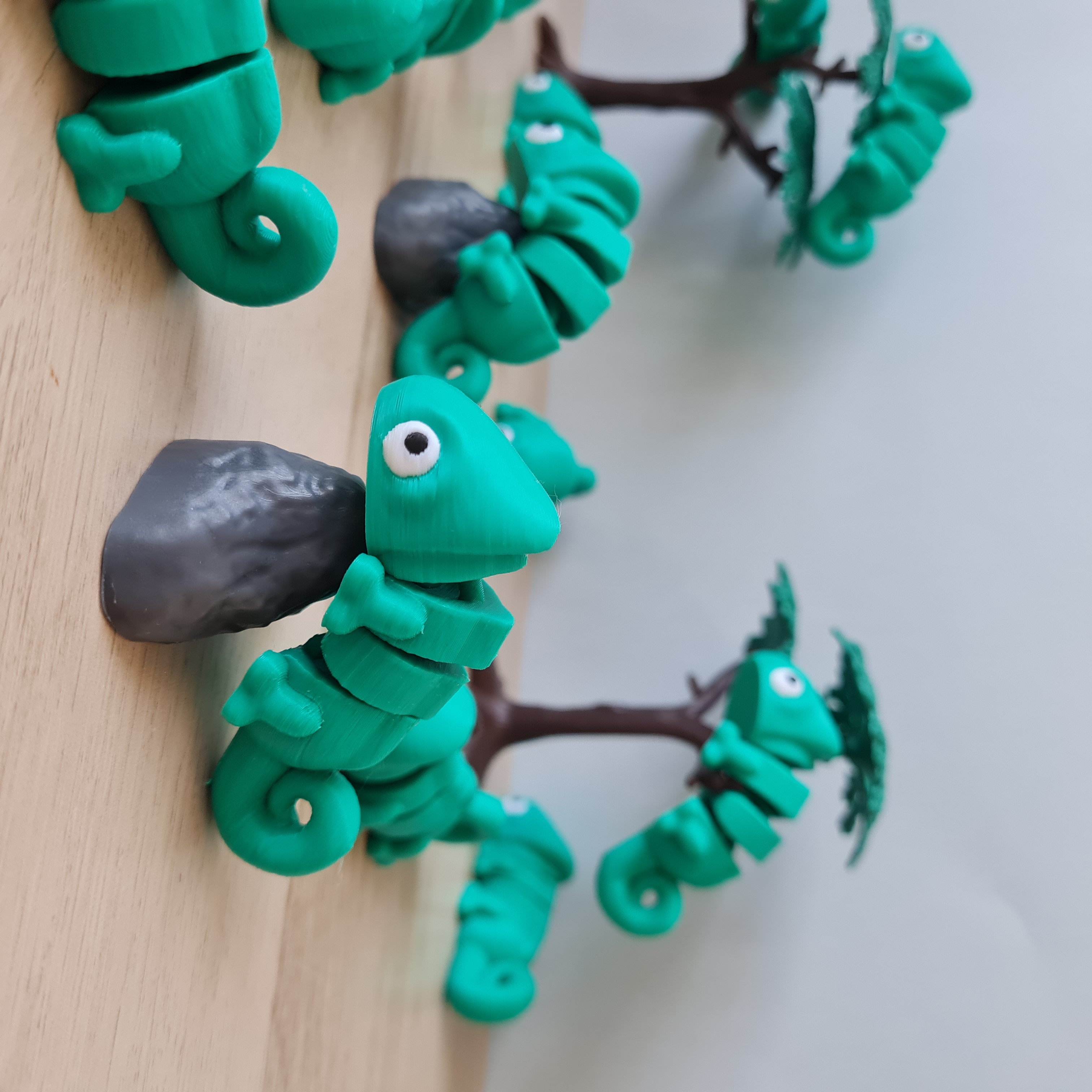 Lagarto articulado impresso em 3D