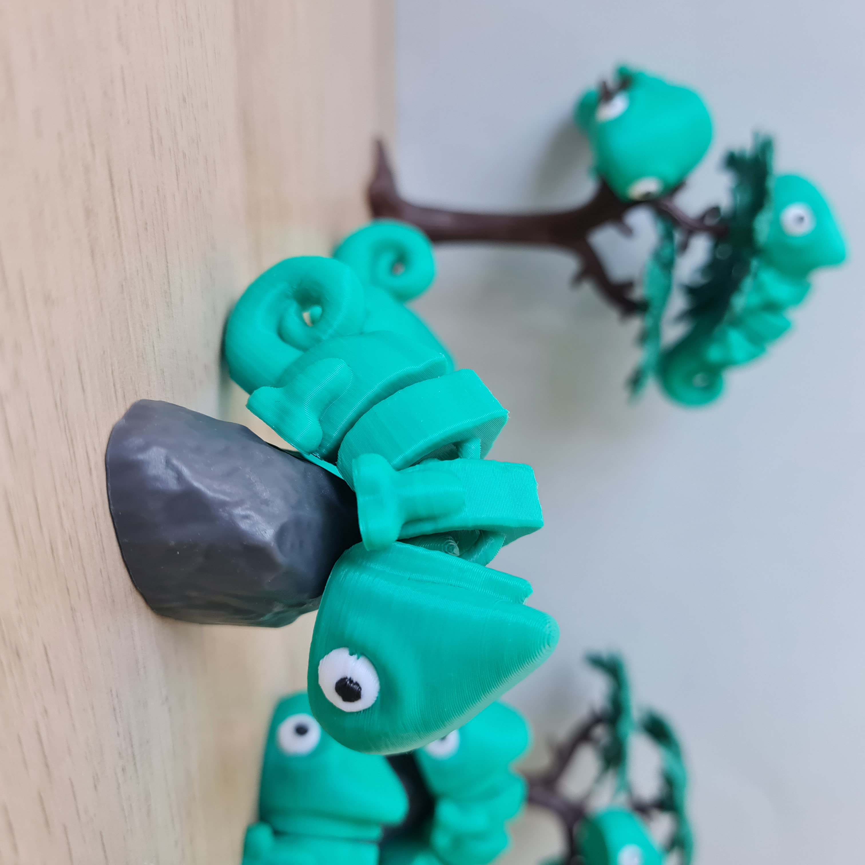 Lagarto articulado impresso em 3D