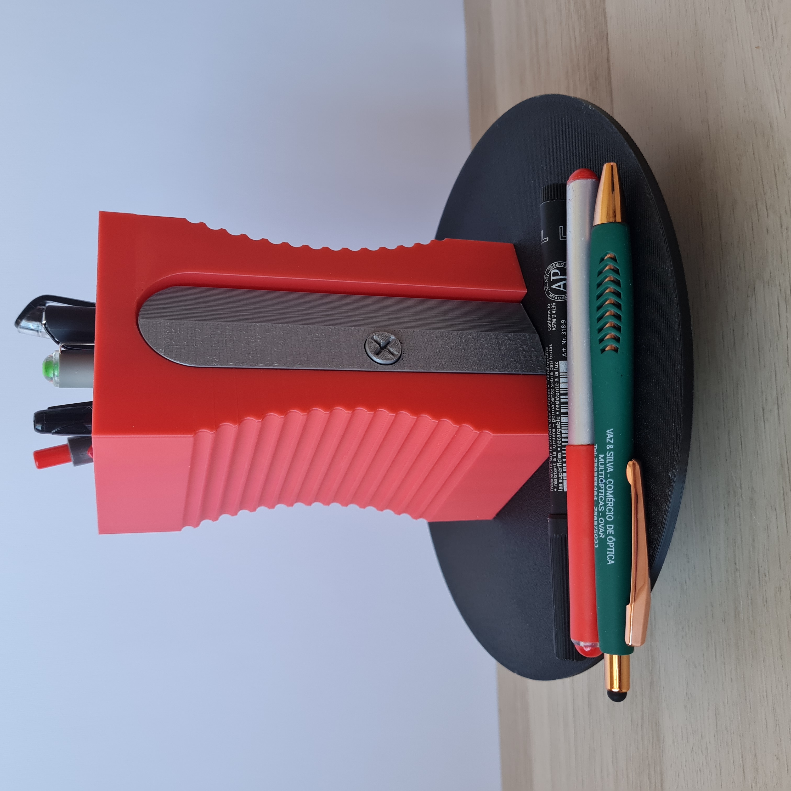 Organizador de secretária estilo afia lápis fofo