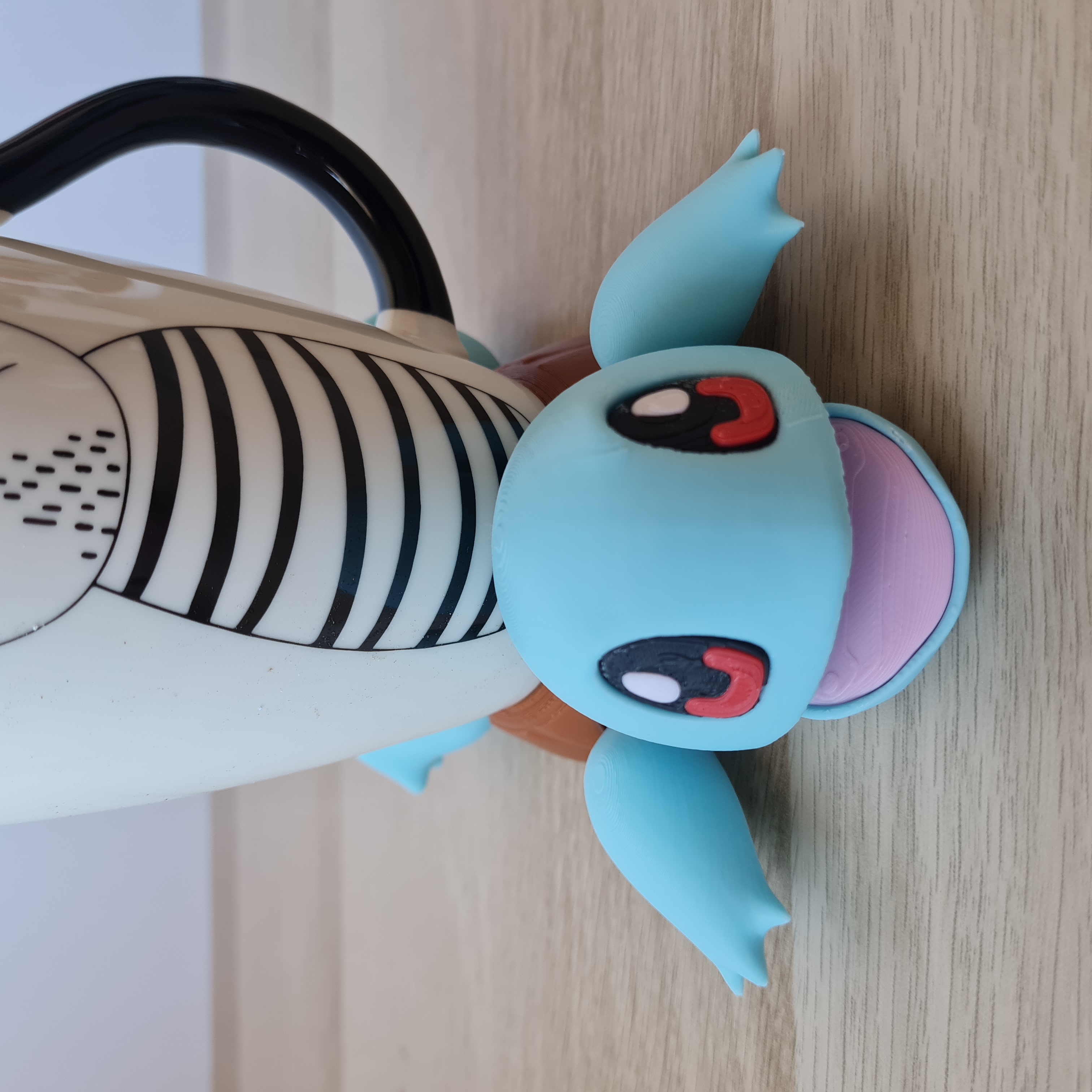 Suporte para copos impresso em 3D inspirado no Squirtle