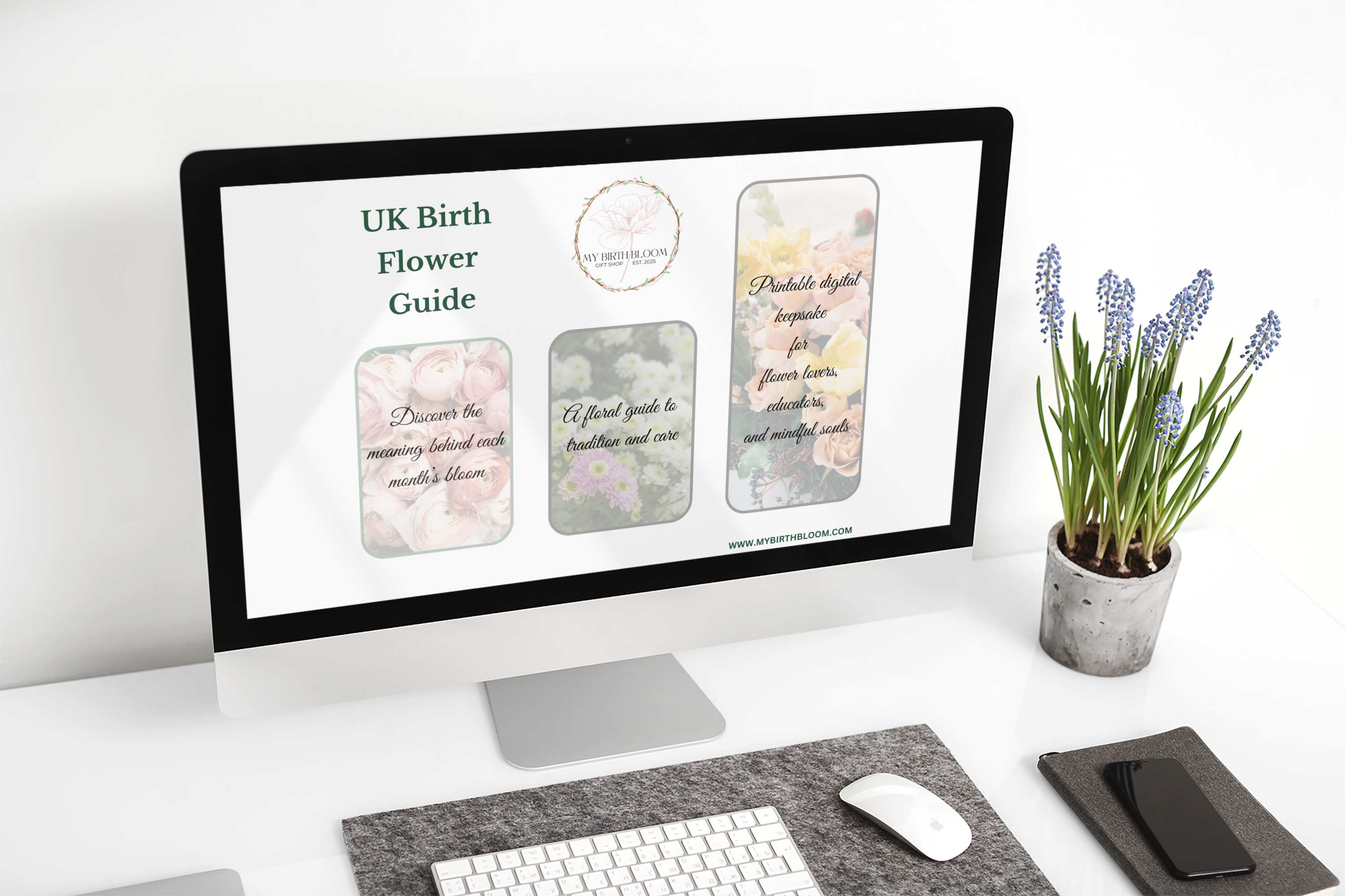 UK Birth Flower Guide – Printable Digital Download