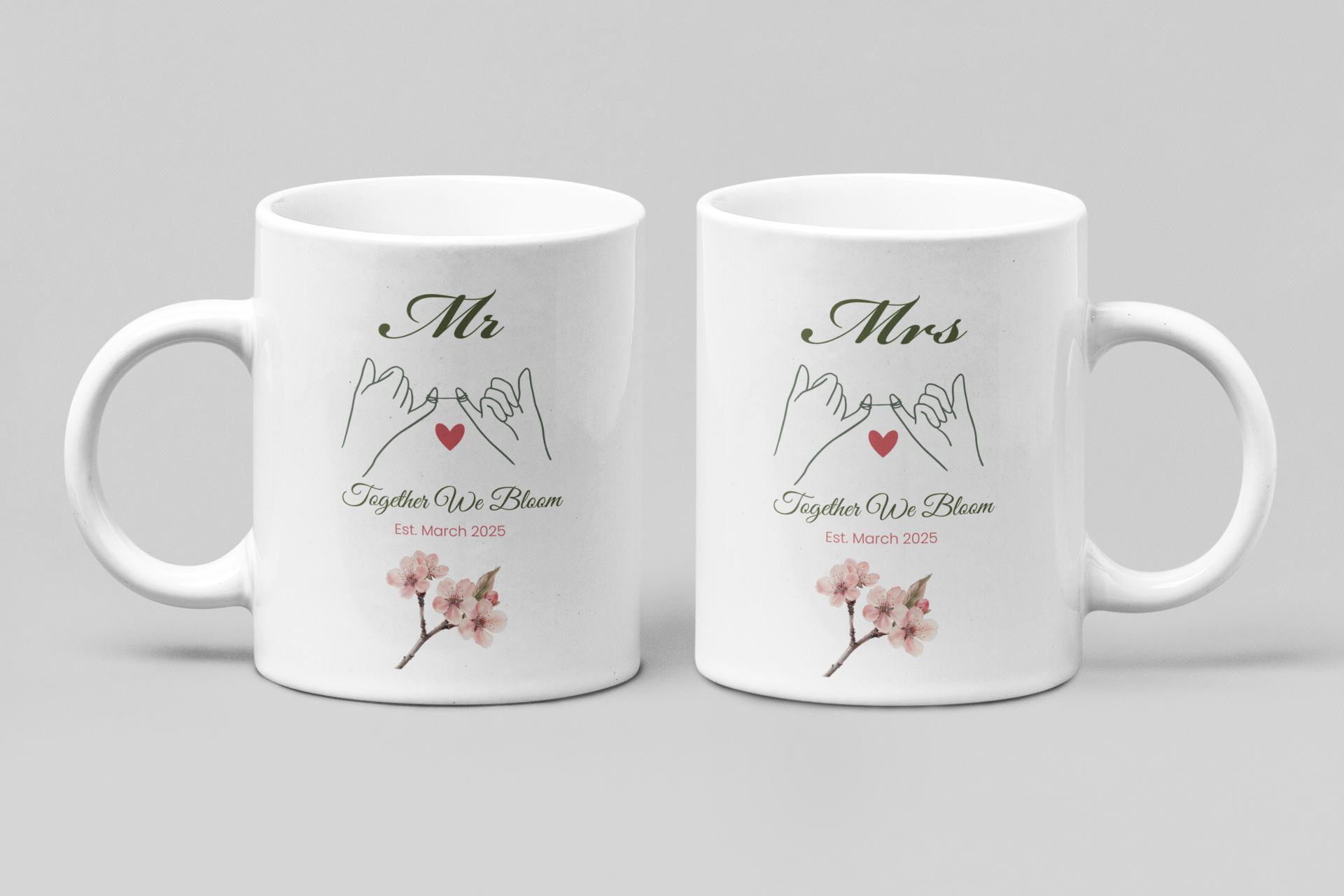 March Mr & Mrs Birth Month Mugs – Personalised Gift