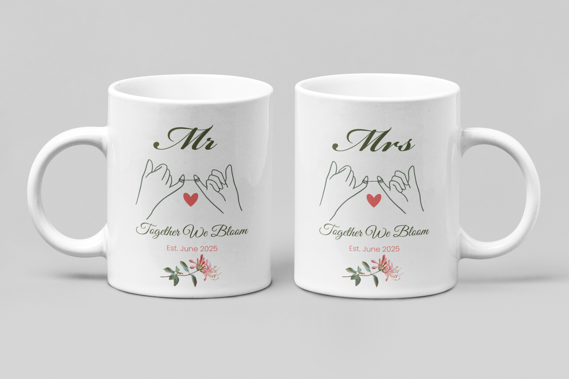 June Mr & Mrs Birth Month Mugs – Personalised Gift