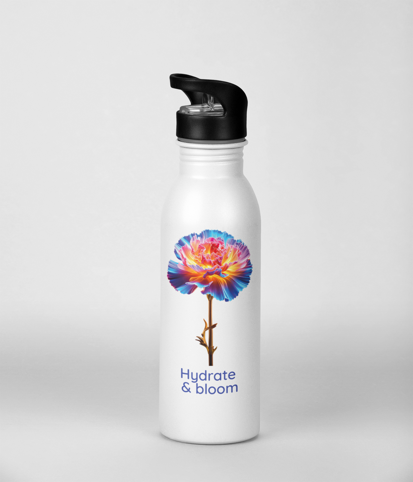Hydrate & Bloom – January Birth Flower Water Bottles (500ml)