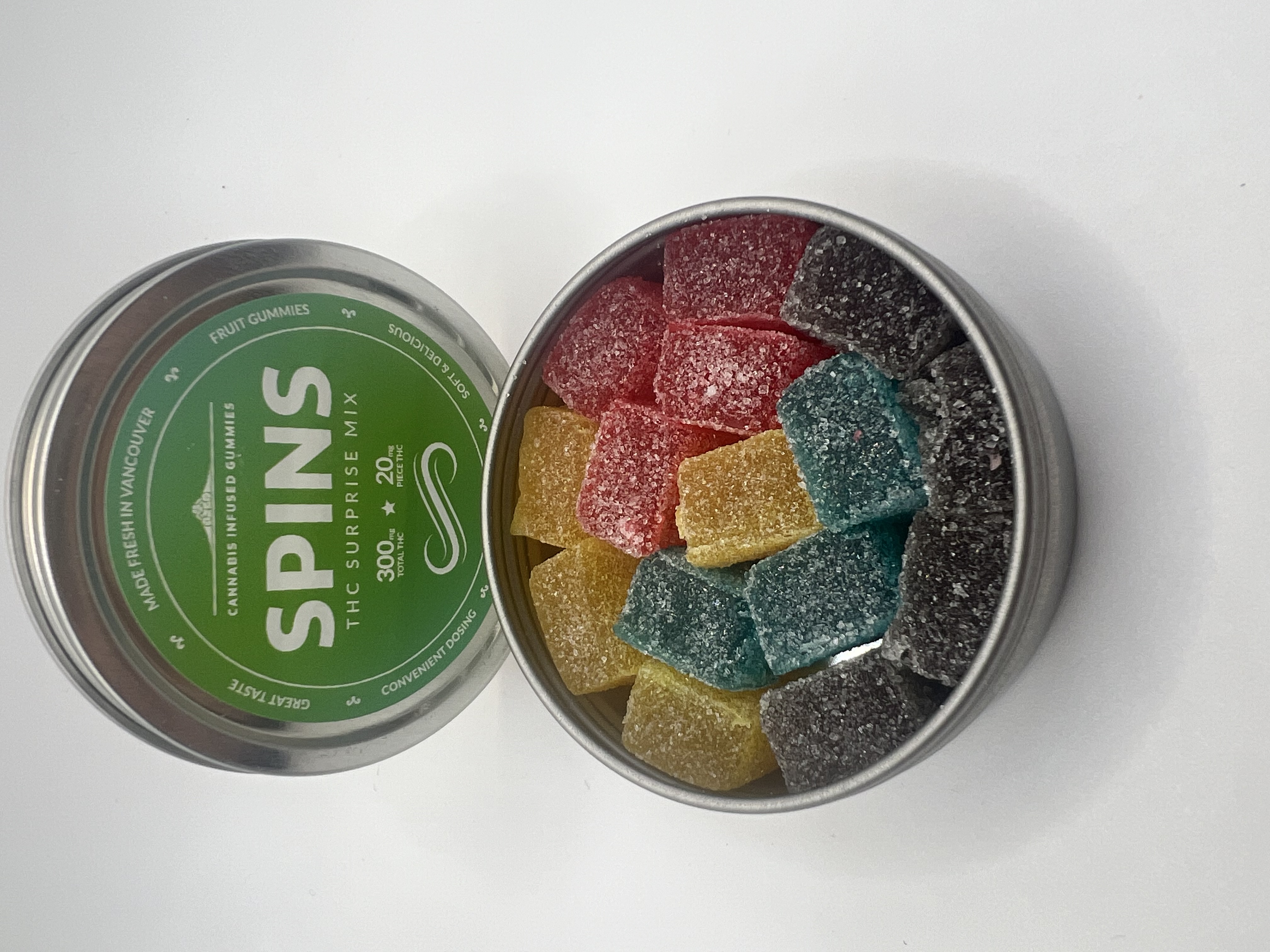 SPINS THC GUMMY TINS - 300MG