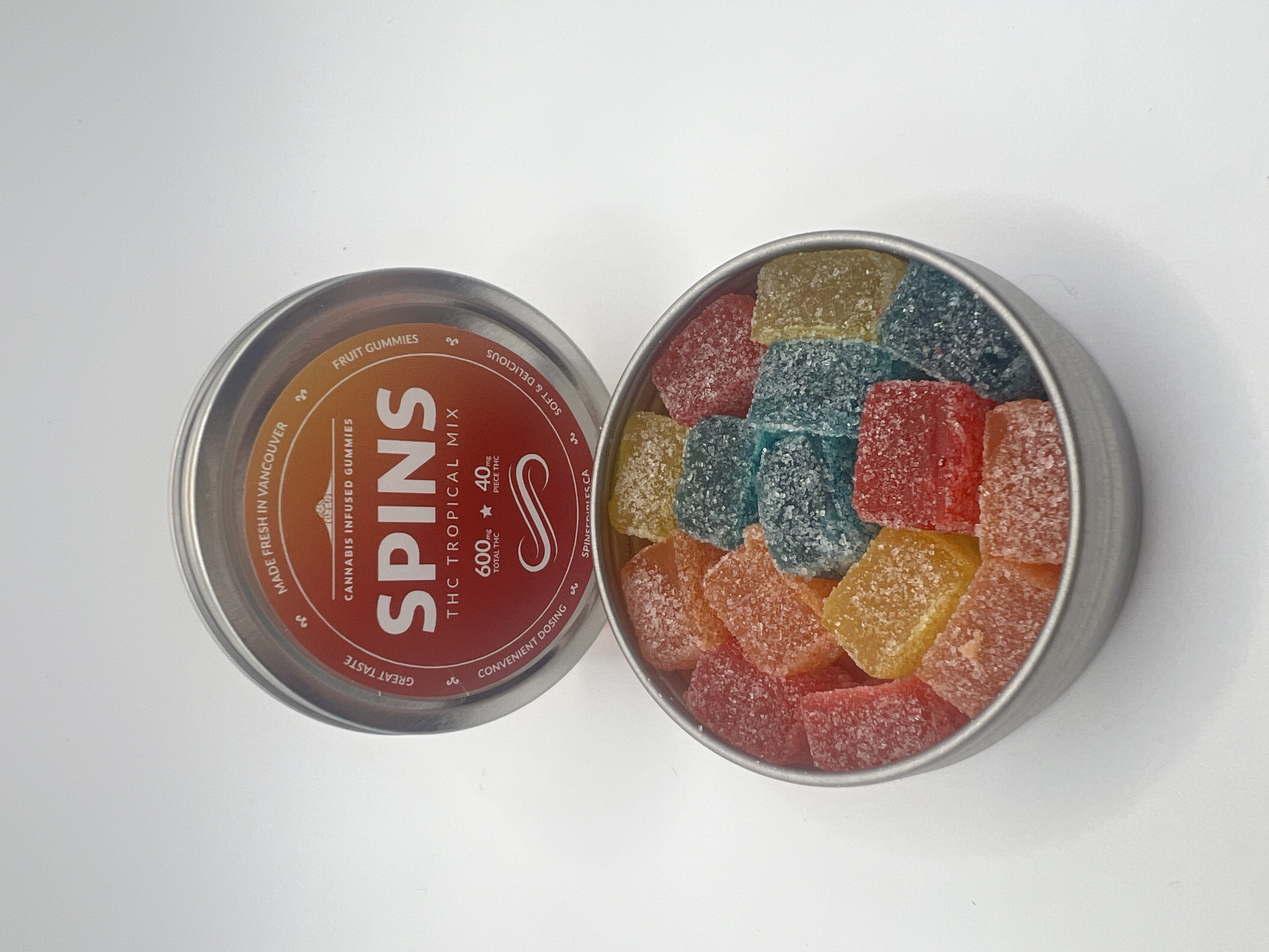 SPINS CBD GUMMY TINS
